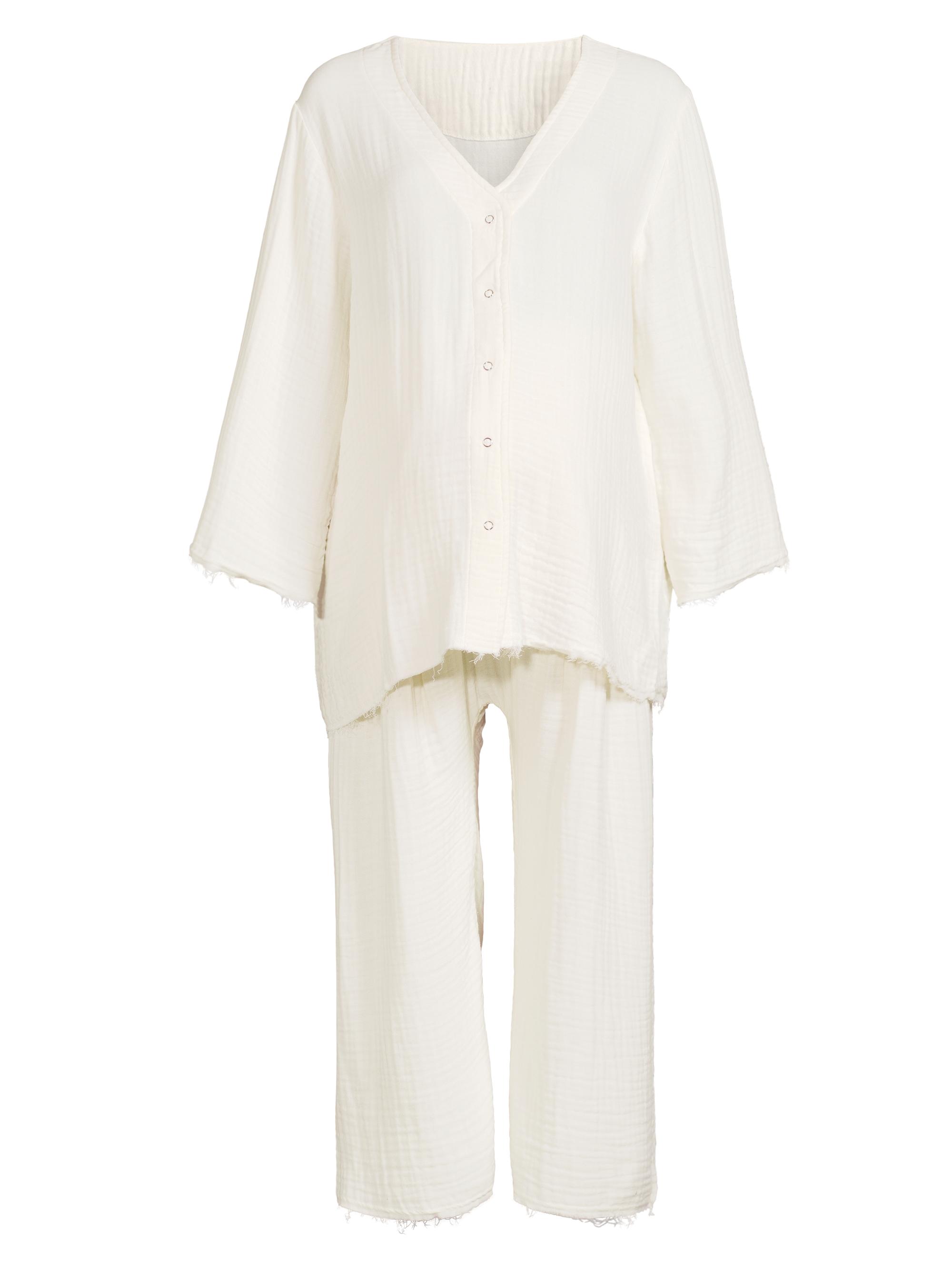 Nothing Fits But Women's Gauze Nursing Set - Cream