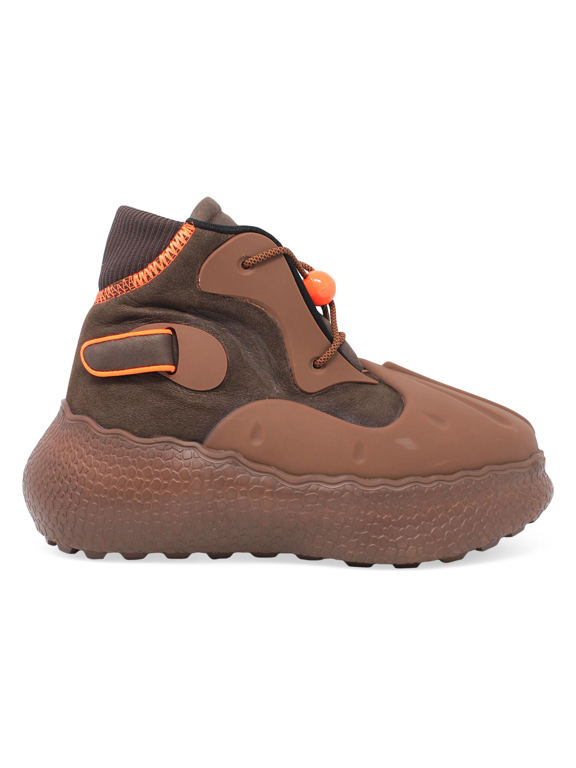 FCTRY LAb Men's STMPR High-Top Sneakers - Chocolate Orange