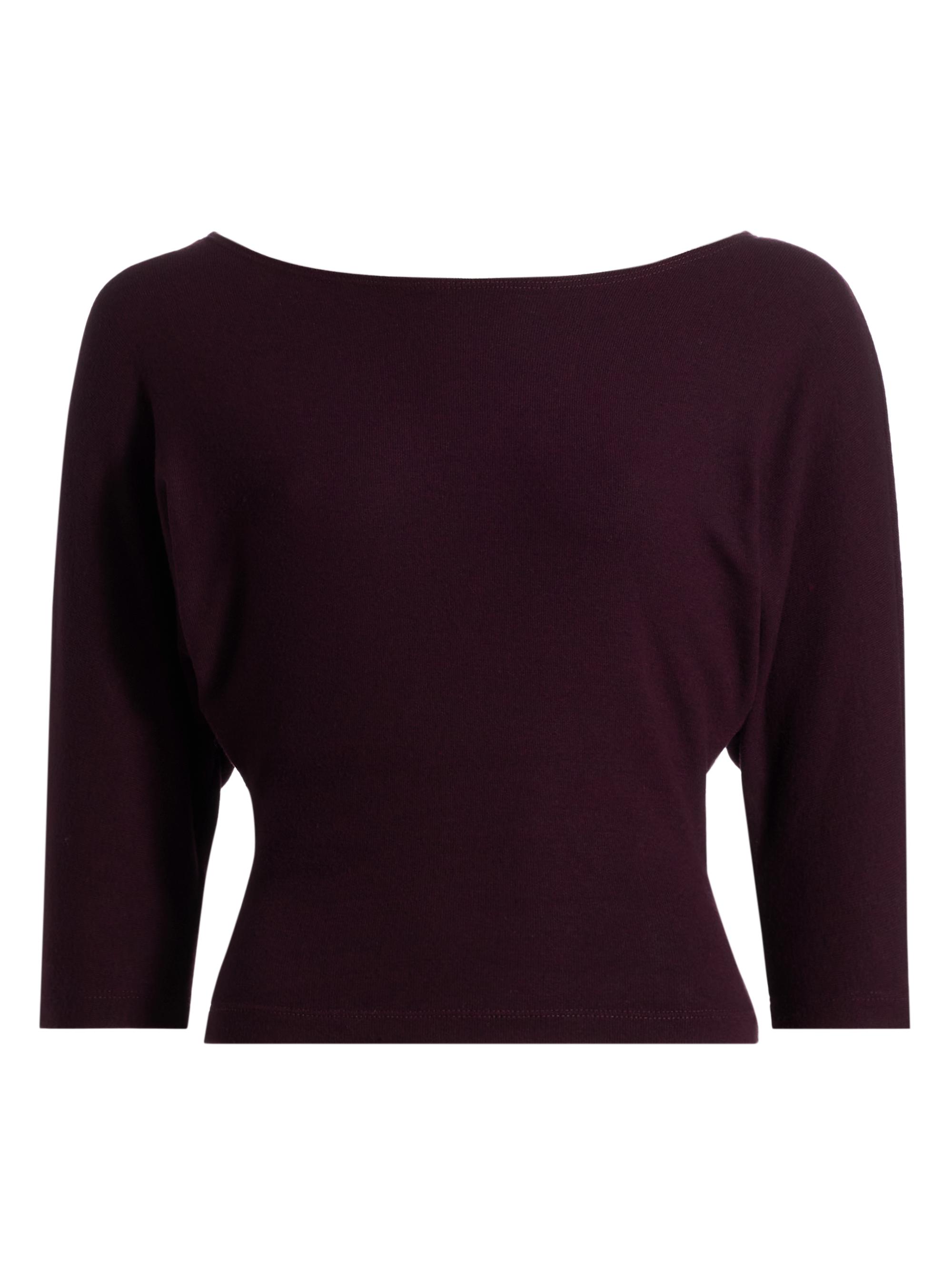 Leset Women's Lauren Knit Off-The-Shoulder Top - Dark Berry