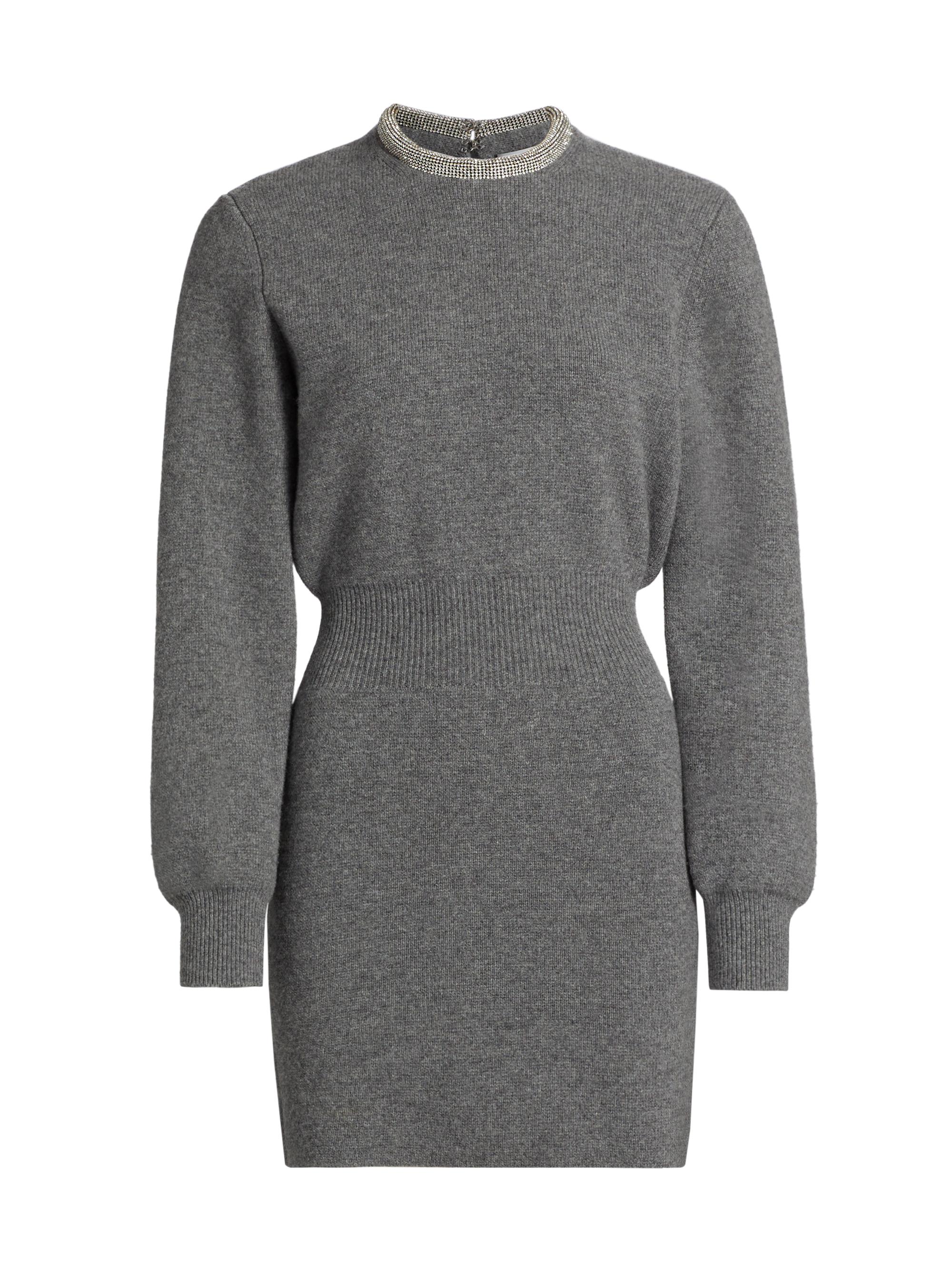 Alexander Wang Women's Embellished Collar Minidress - Black