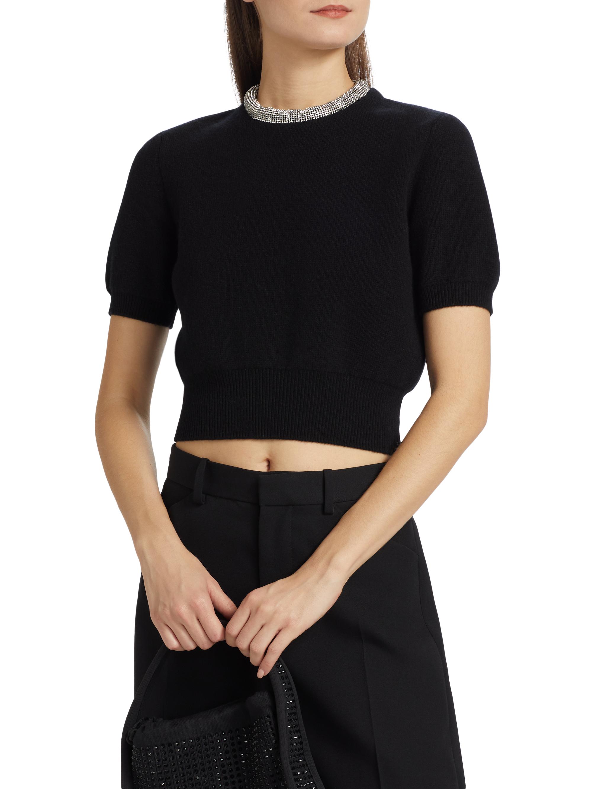 Alexander Wang Embellished Collar Top | Saks Fifth Avenue