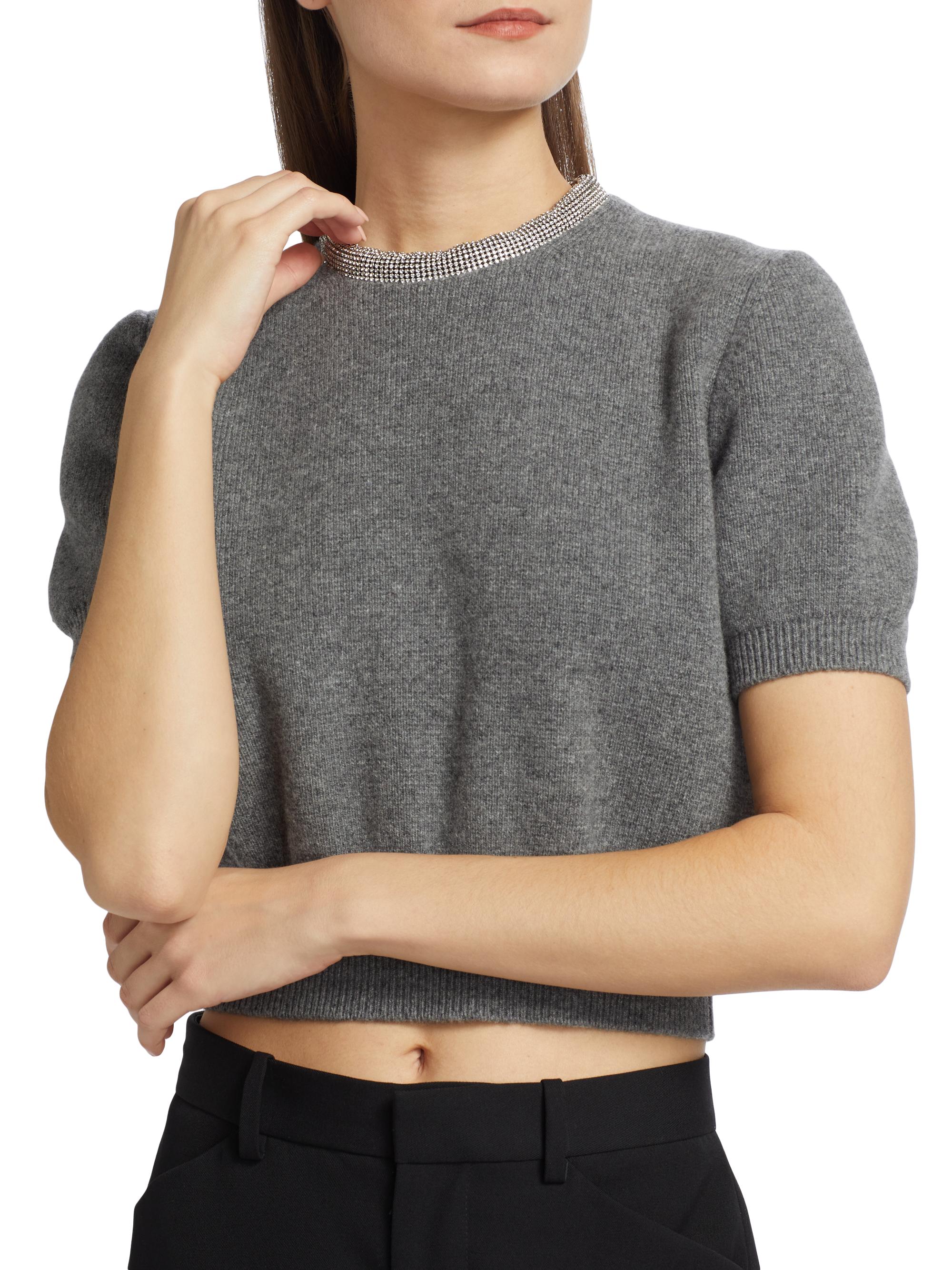 Alexander Wang Embellished Collar Top | Saks Fifth Avenue
