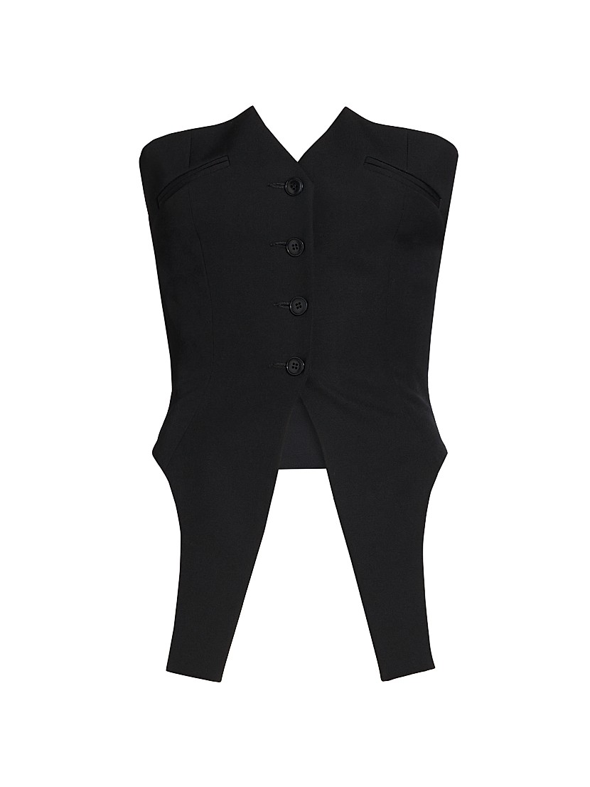 Shop Alexander Wang Deconstructed Wool Vest | Saks Fifth Avenue Shop Alexander Wang Deconstructed Wool Vest | Saks Fifth Avenue