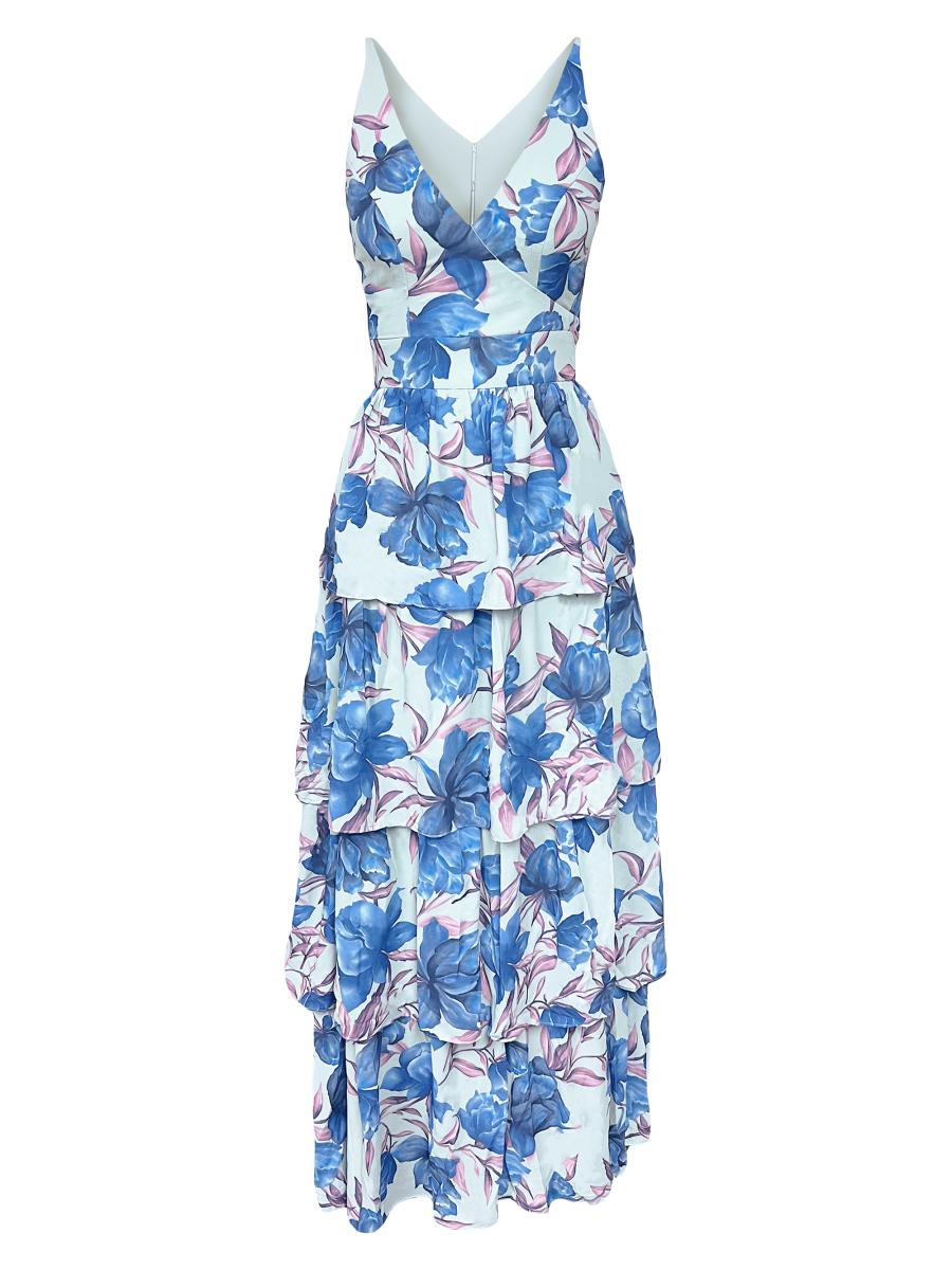 Dress The Population Lorain Floral Georgette Maxi Dress Saks