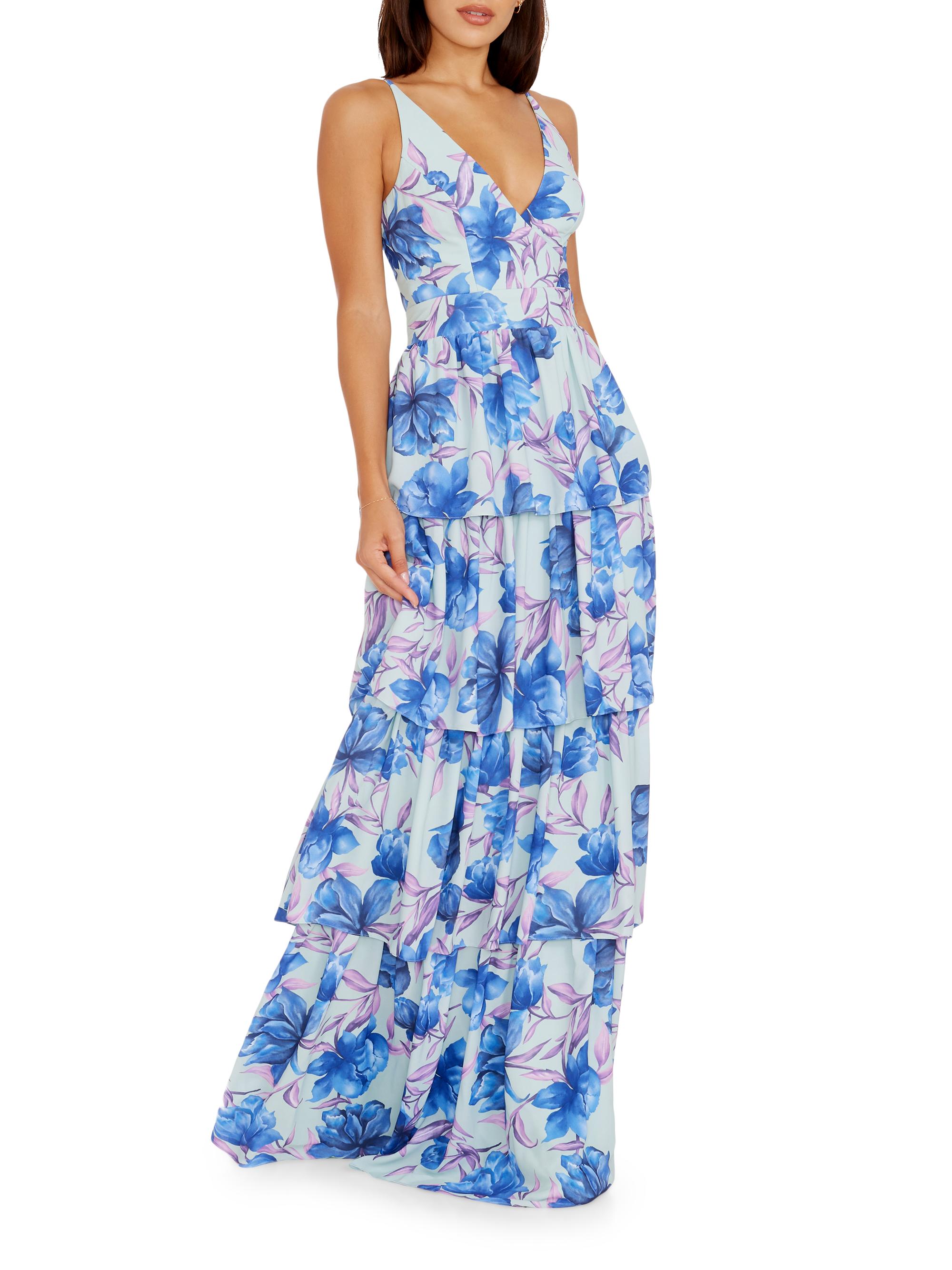 Dress The Population Lorain Floral Georgette Maxi Dress | Saks
