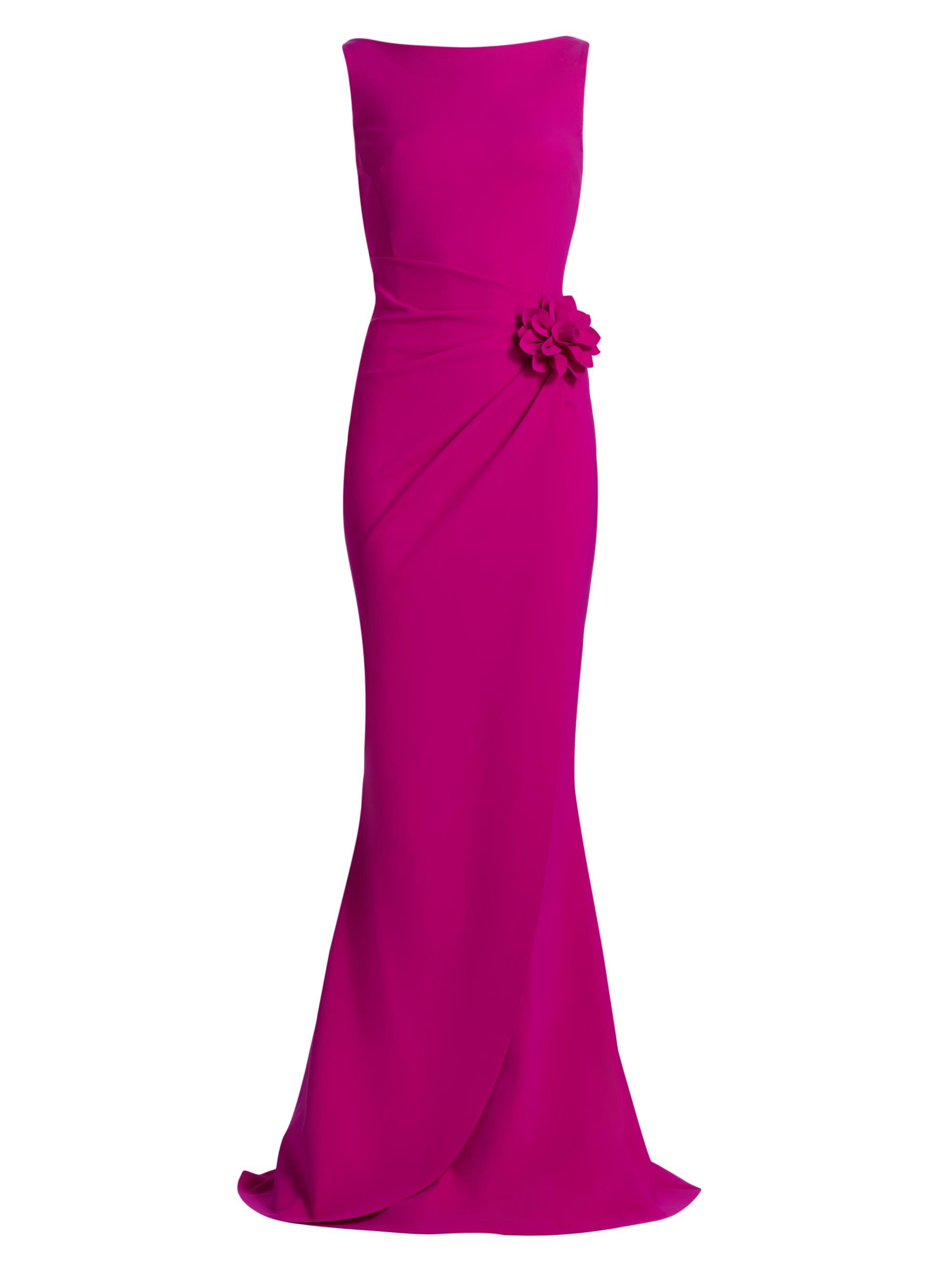 Chiara Boni La Petite Robe Glenaly Floral-Appliquéd Jersey Gown