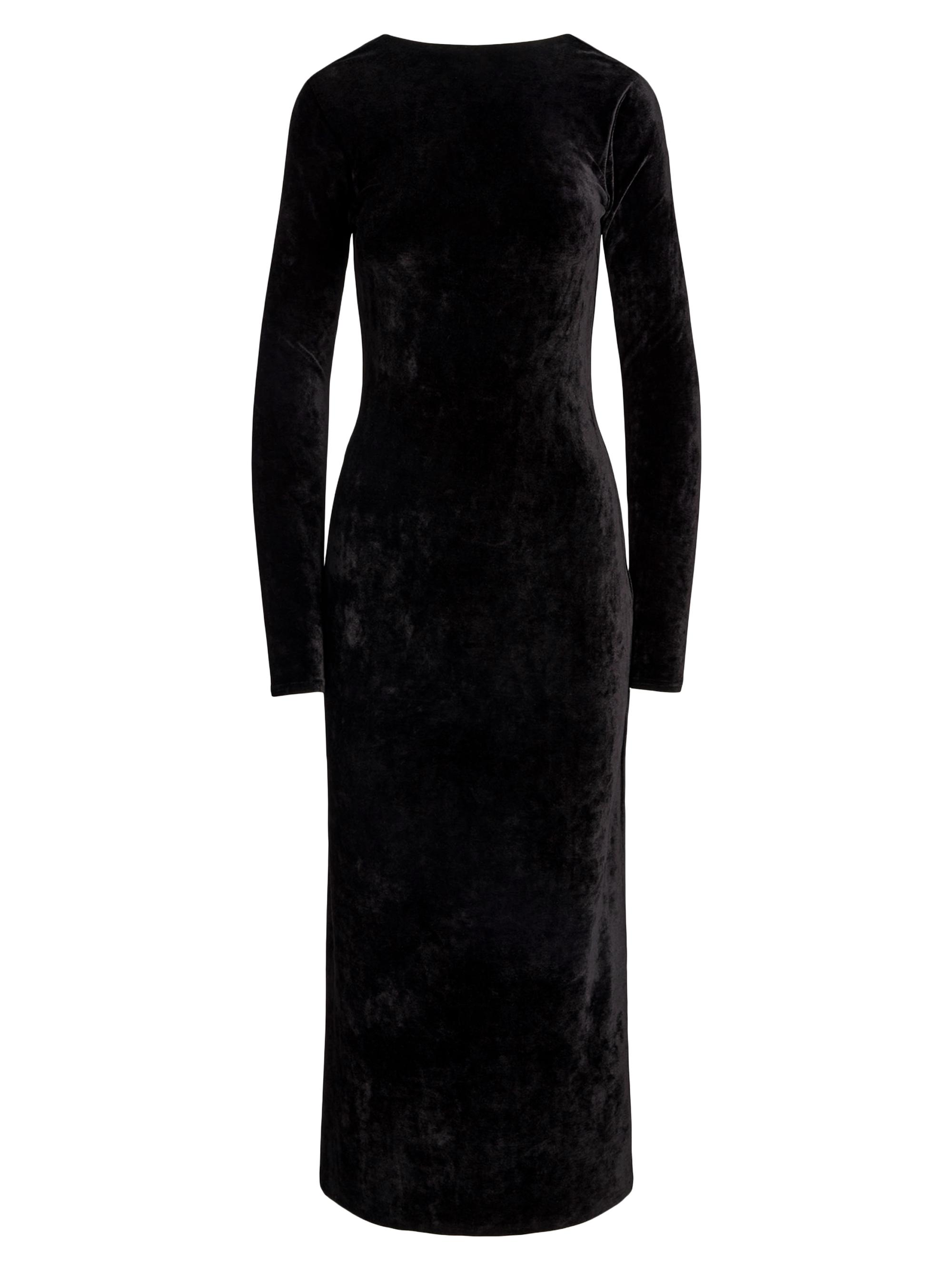 Ralph Lauren Women's Velvet Scoopback Dress - Size M in Polo Black Polo Ralph Lauren Stretch Velvet Scoopback Midi-Dress | Saks Fifth Avenue