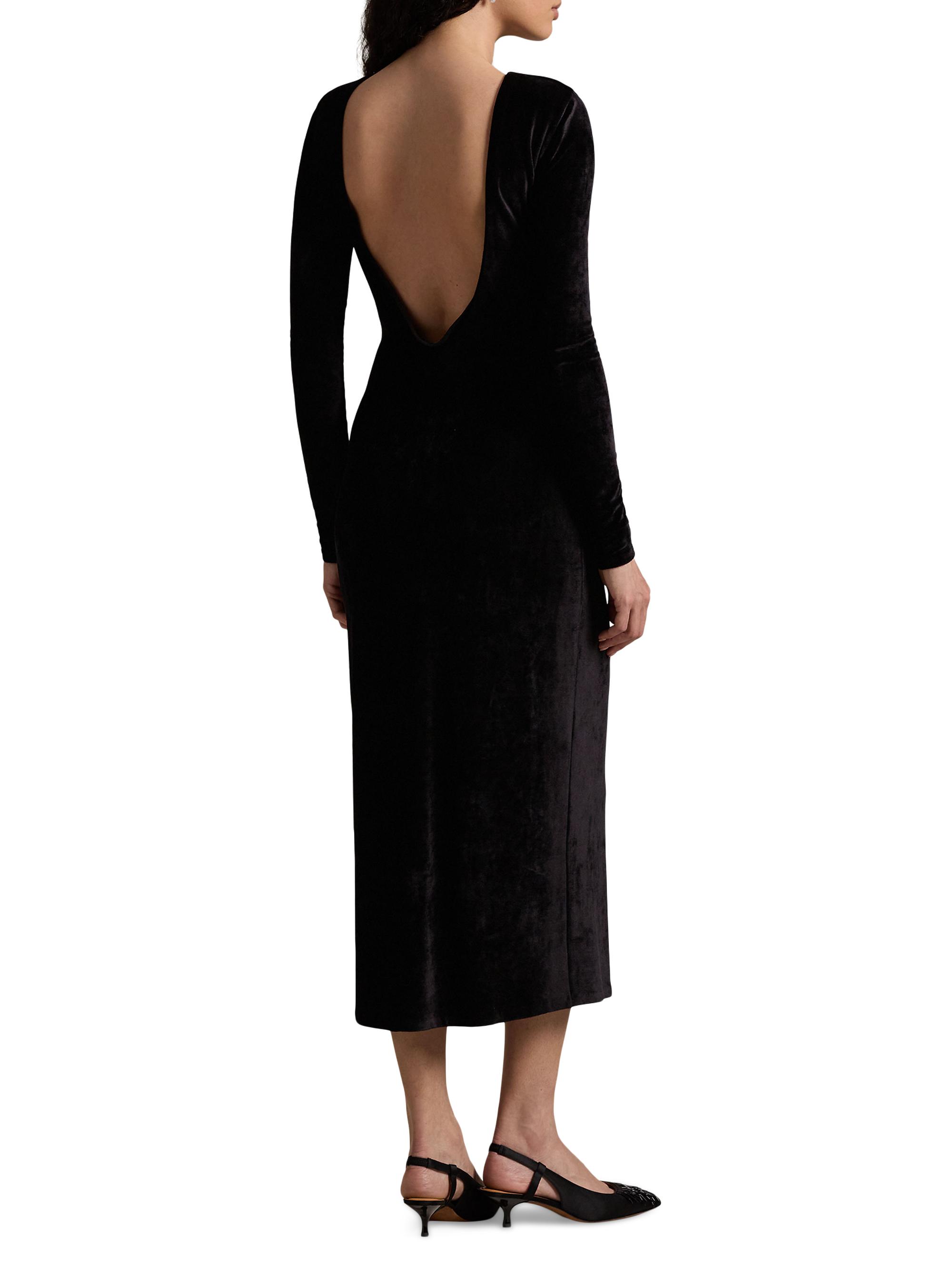 ralph lauren grey velvet dress Vintage 2007 Ralph Lauren Purple Label Beaded Rhinestone Metallic Silver  Lamé Strapless Gown main image 0