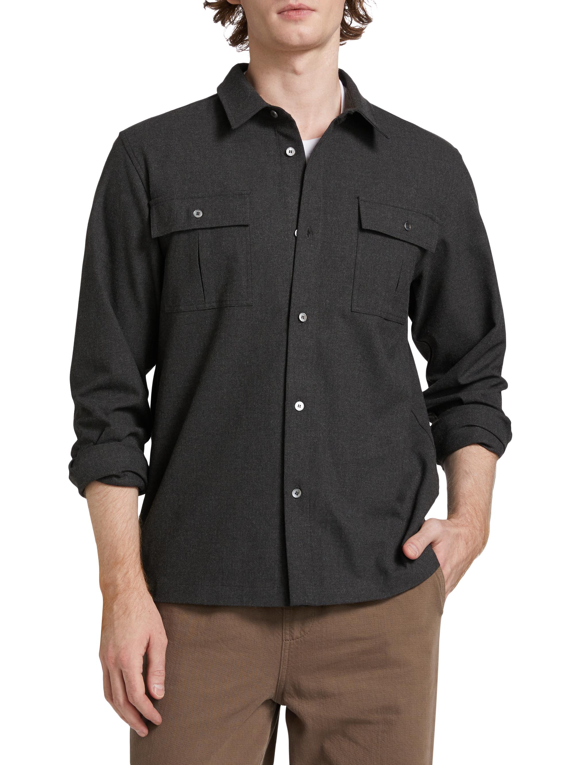 FRAME Double-Face Shirt Jacket | Saks Fifth Avenue