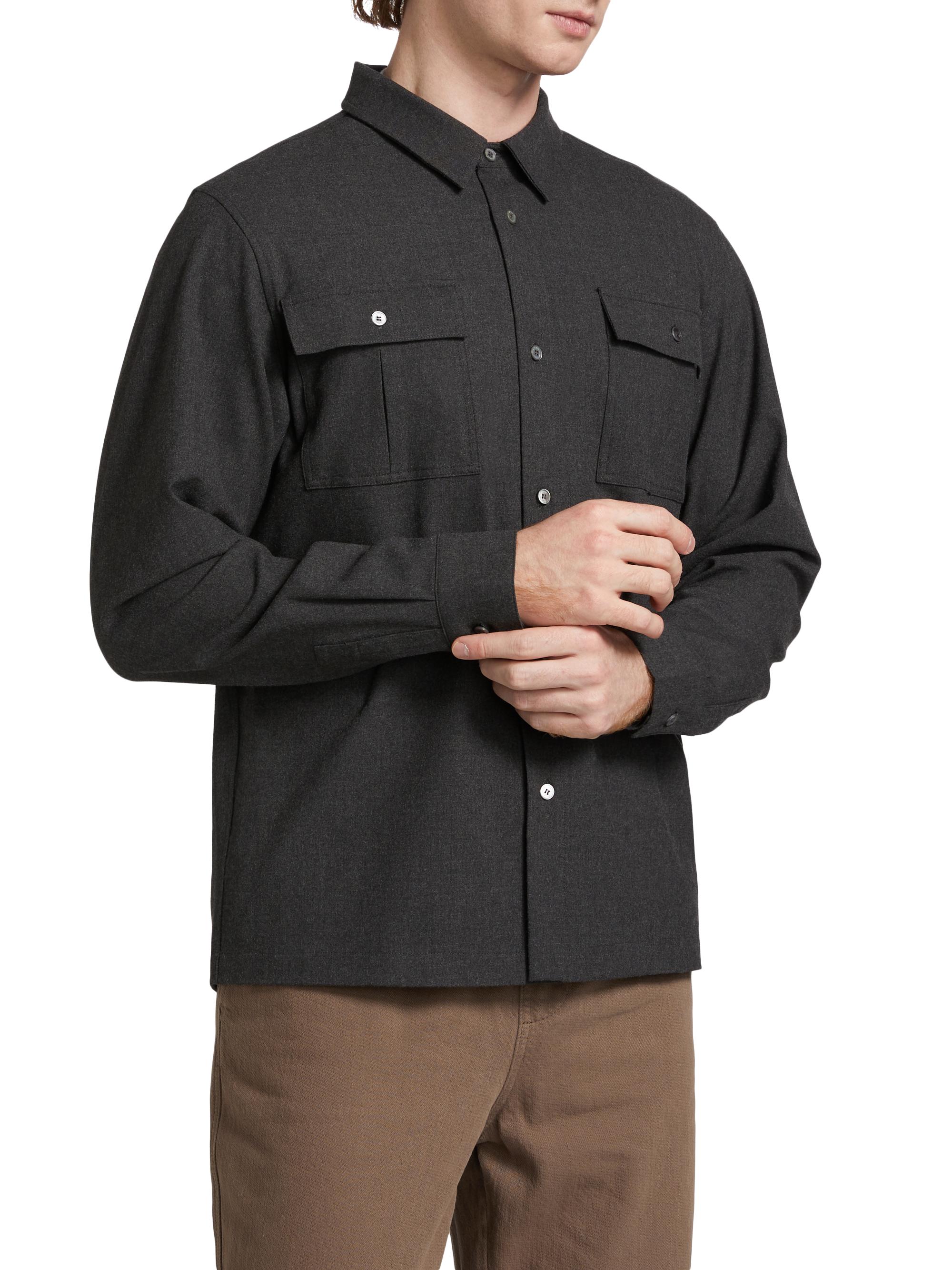 marka 20aw LAPELLESS SHIRT JACKET サイズ1 marka (マーカ) LAPELLESS SHIRT JACKET / ラペルレスシャツ