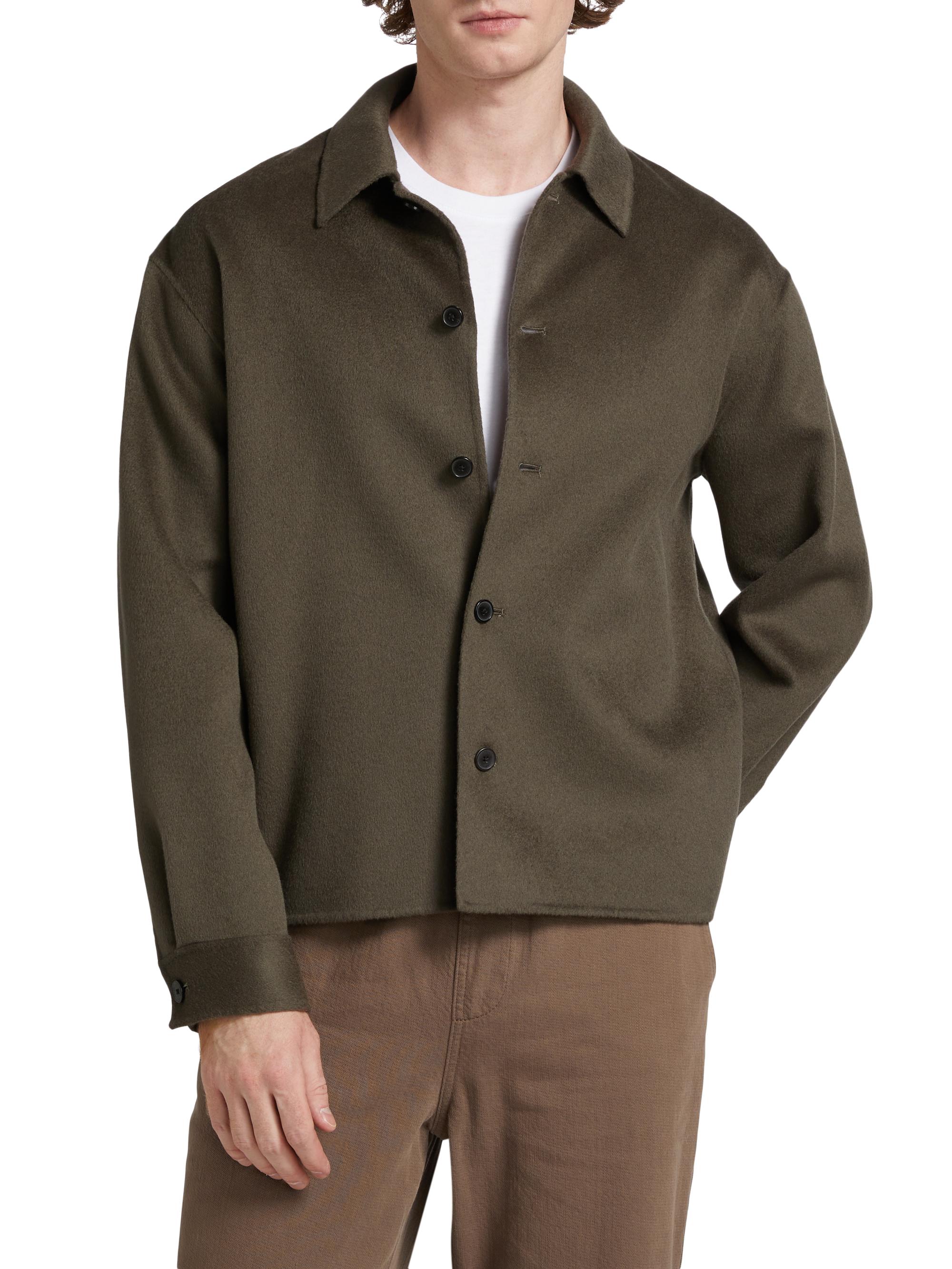 Frame Double-Pocket Wool Overshirt | Saks Fifth Avenue