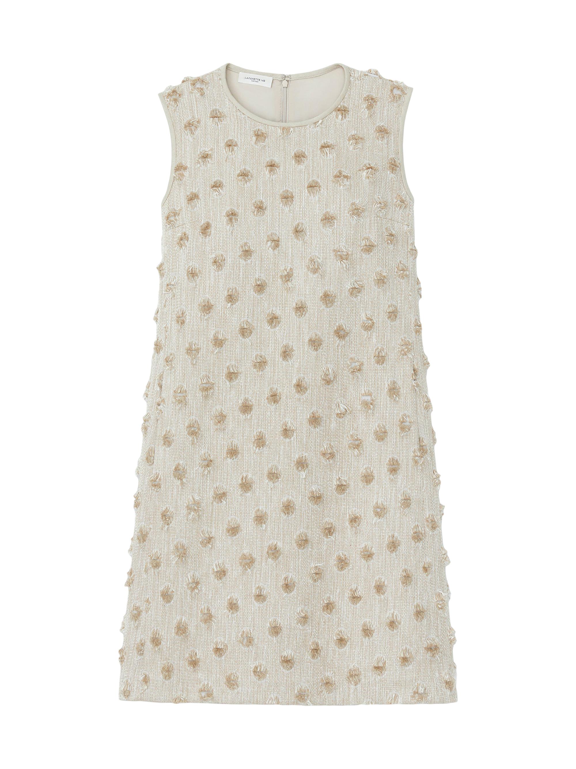 Lafayette 148 New York Women's Embroidered Sleeveless Shift Dress - Plaster Iridescent