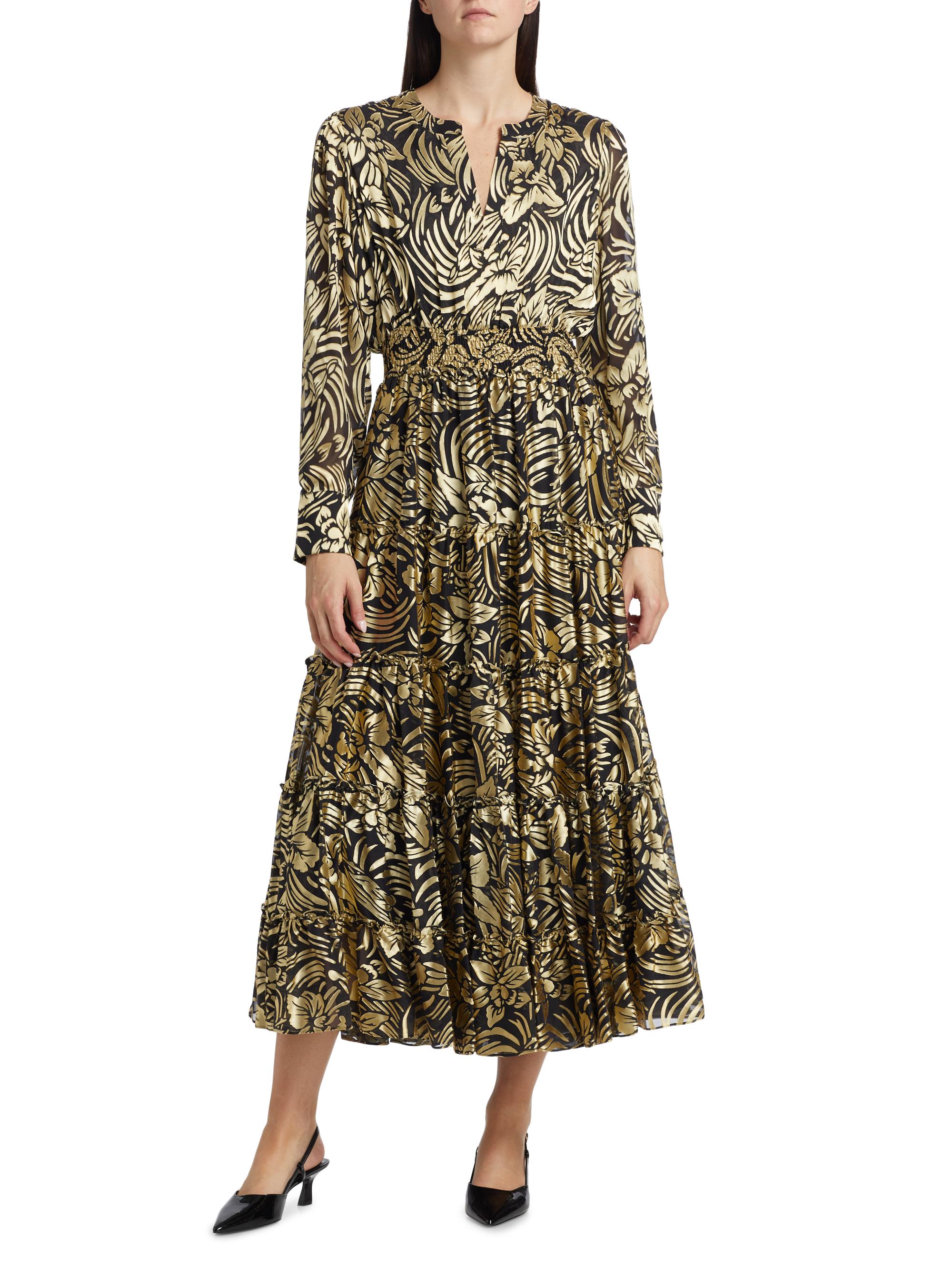 knee length dresses for ladies Francesca Full Sleeve Dress- Sale Caramel Nicobar / Xs