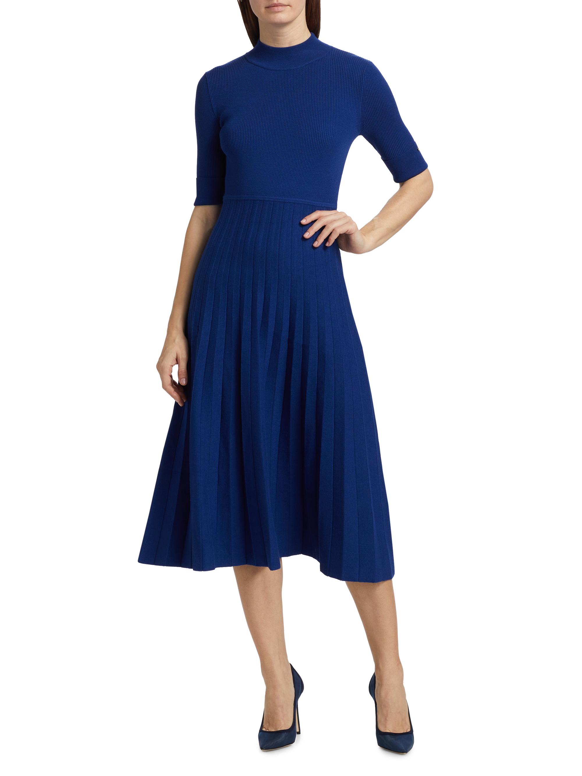 Elie Tahari Kamala Mock Turtleneck Midi-Dress | Saks Fifth Avenue