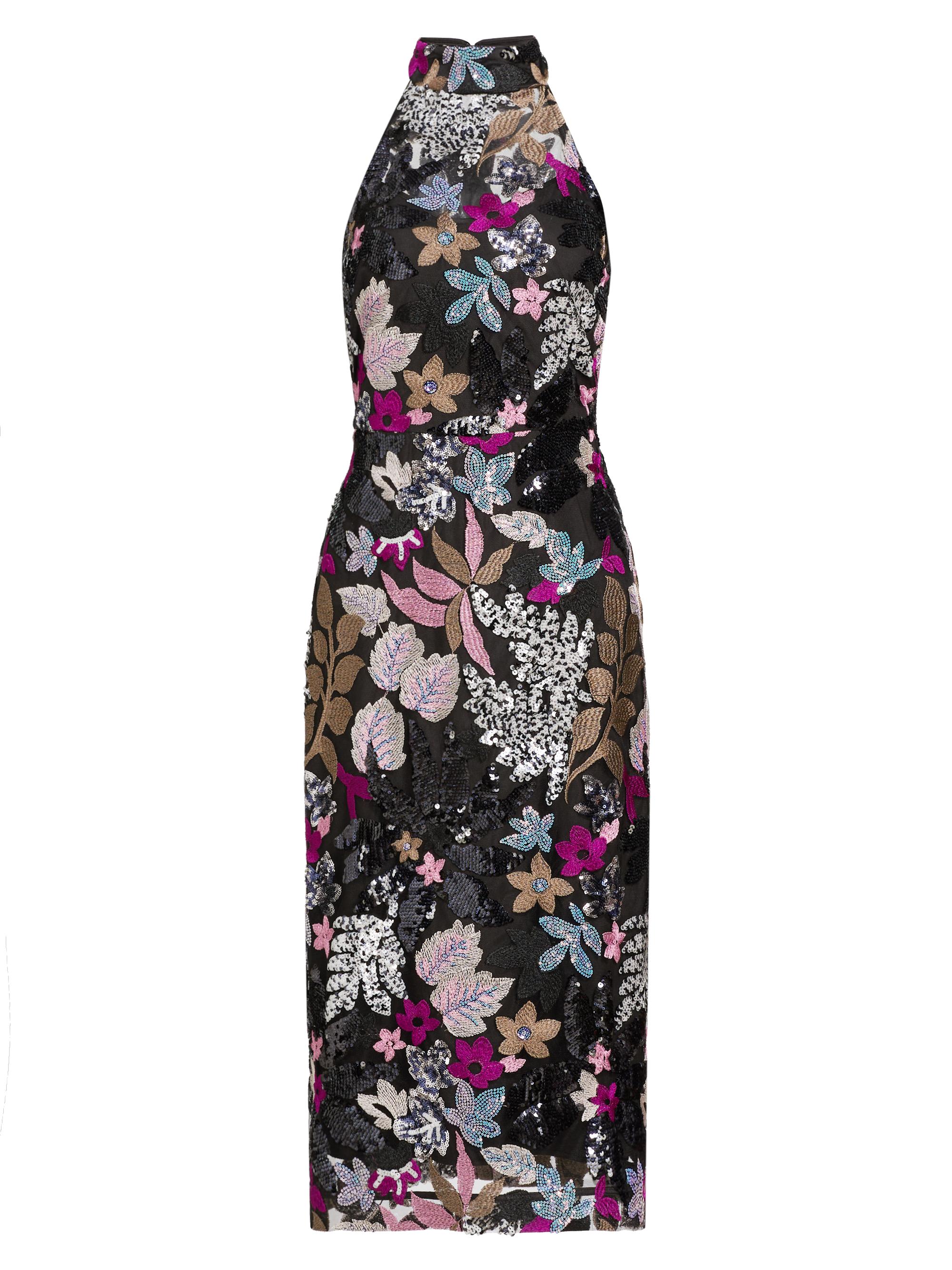 Elie Tahari Women's Aldana Embellished Sleeveless Midi-Dress - Holiday Floral