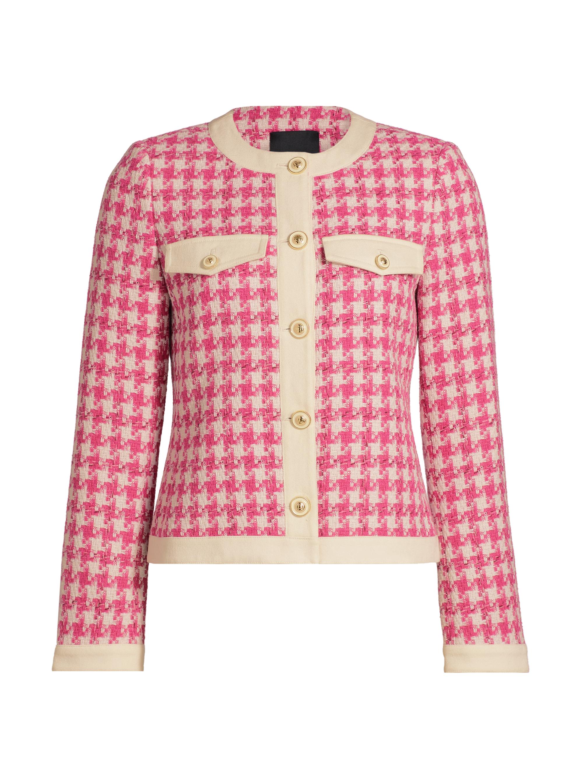 正規品　新品　Herlipto Grace Tweed Jacket pink Alice + Olivia Landon Tweed Cropped Jacket | Saks Fifth Avenue