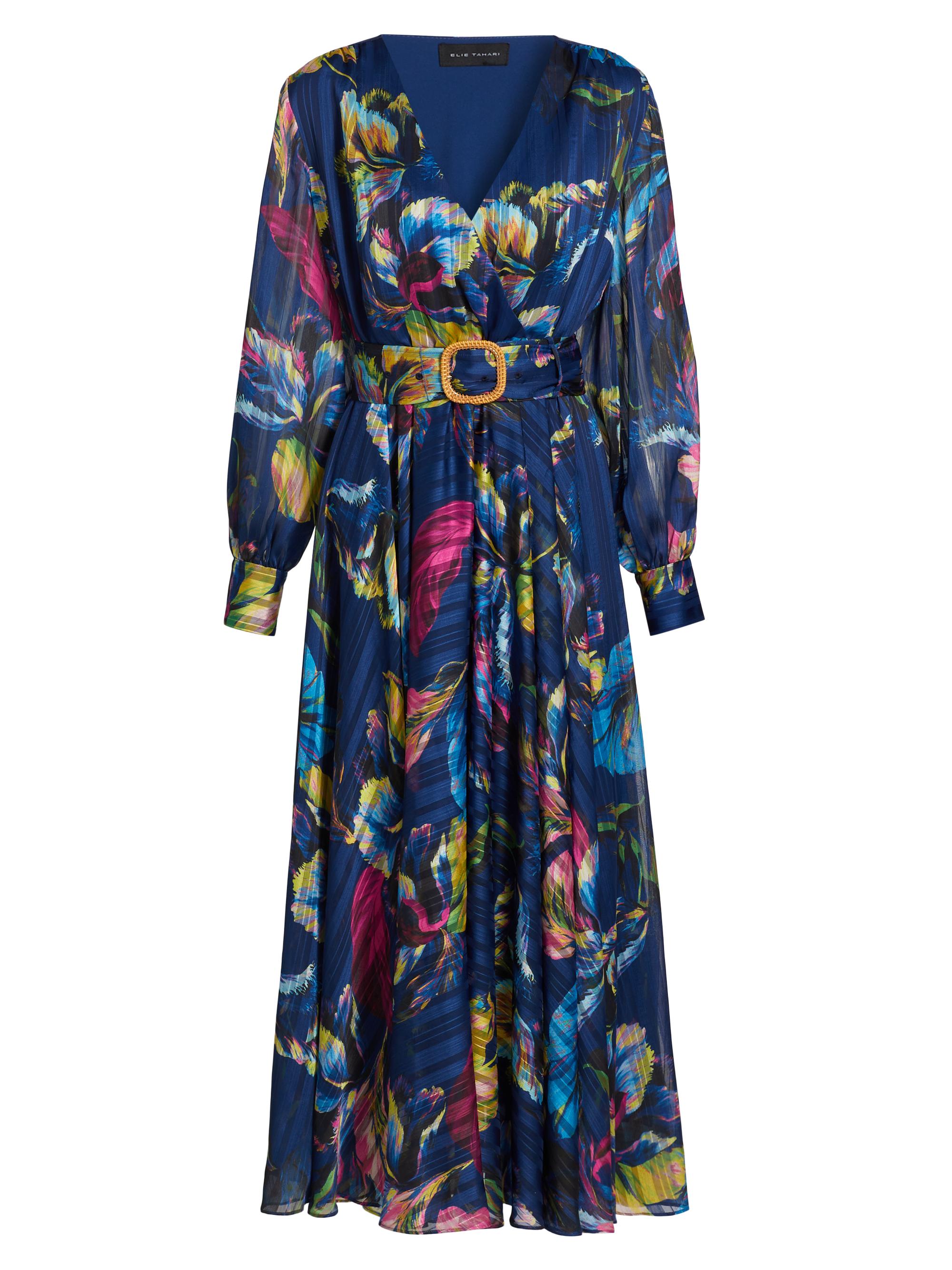 Elie Tahari The Camren Paisley Silk Dress | Saks Fifth Avenue