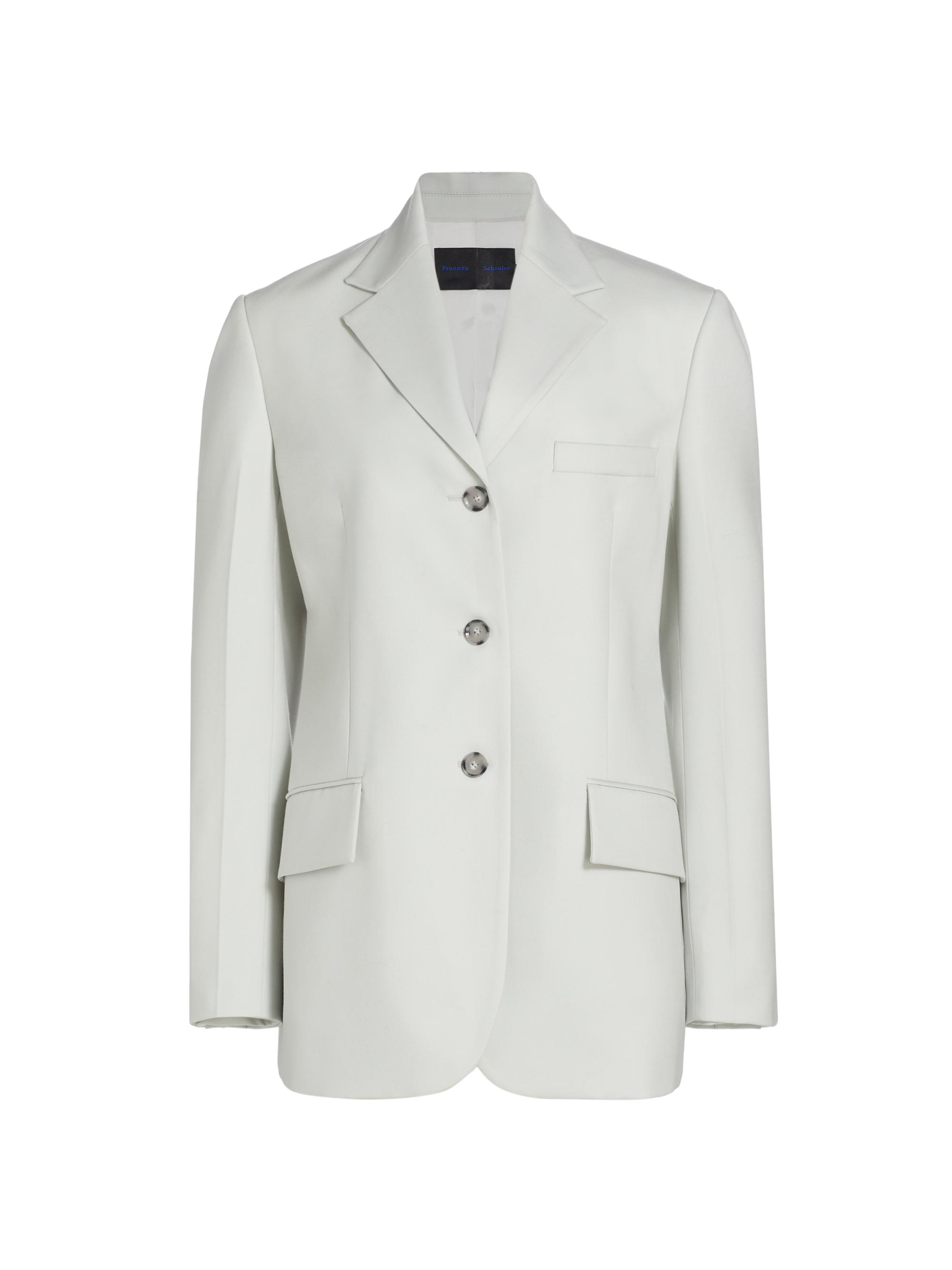 Proenza Schouler Women's Archer Wool Twill Blazer - Smoke