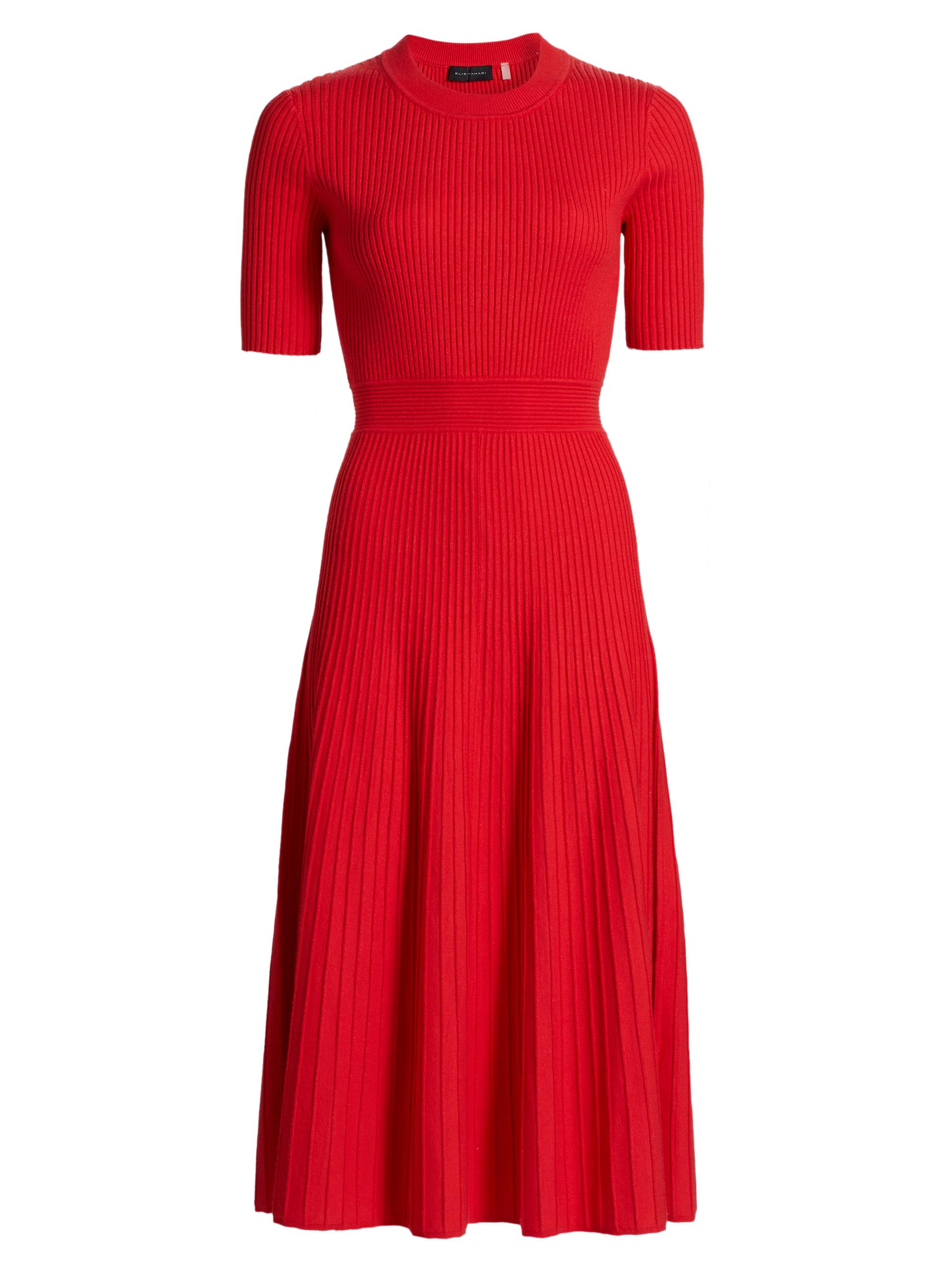 Veronica Beard Nami Pointelle-Knit Midi-Dress | Saks Fifth Avenue