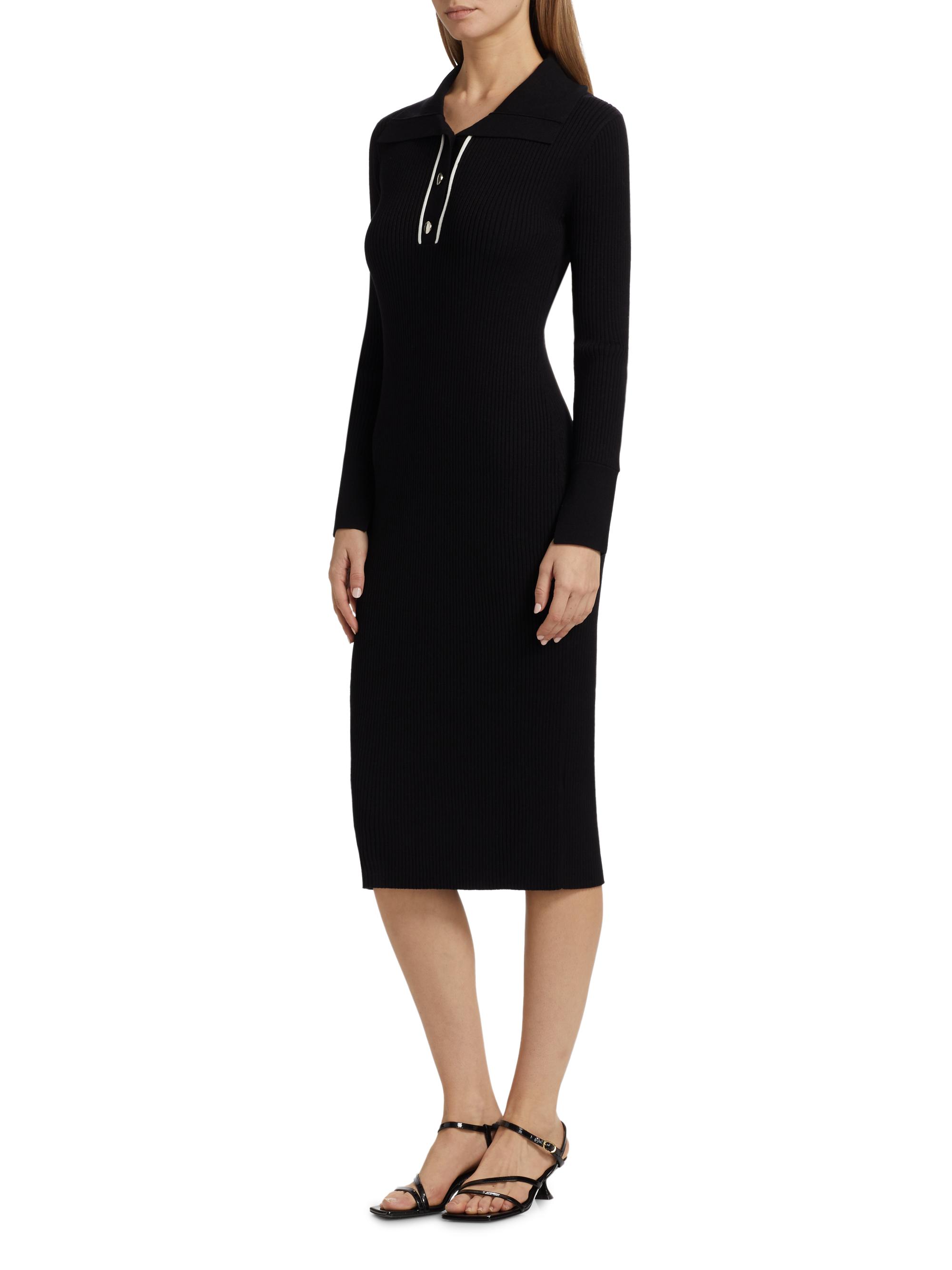 Elie Tahari The Zadie Rib-Knit Midi-Dress | Saks Fifth Avenue
