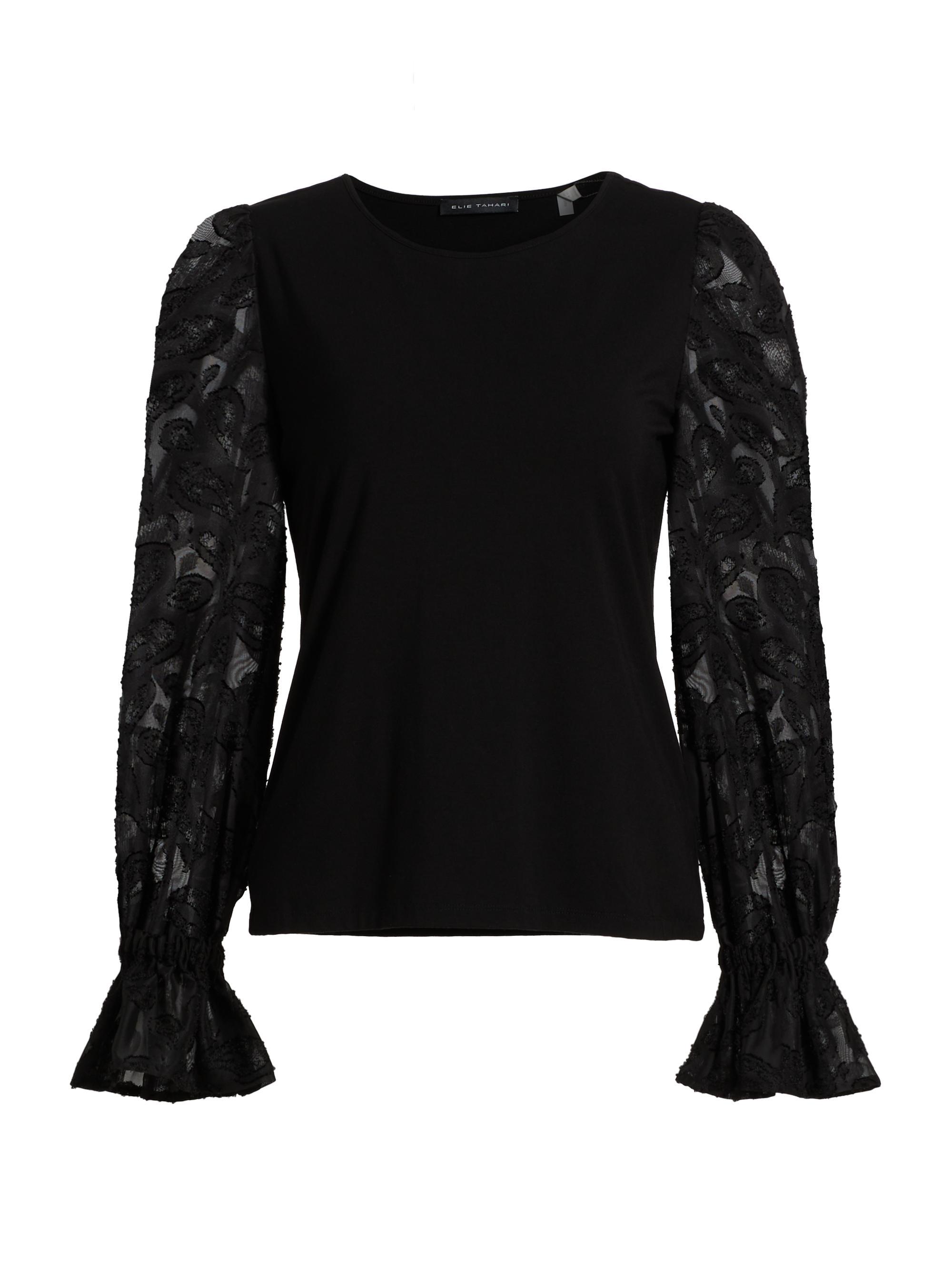 Elie Tahari Women's The Mavea Pleated Blouse - Noir