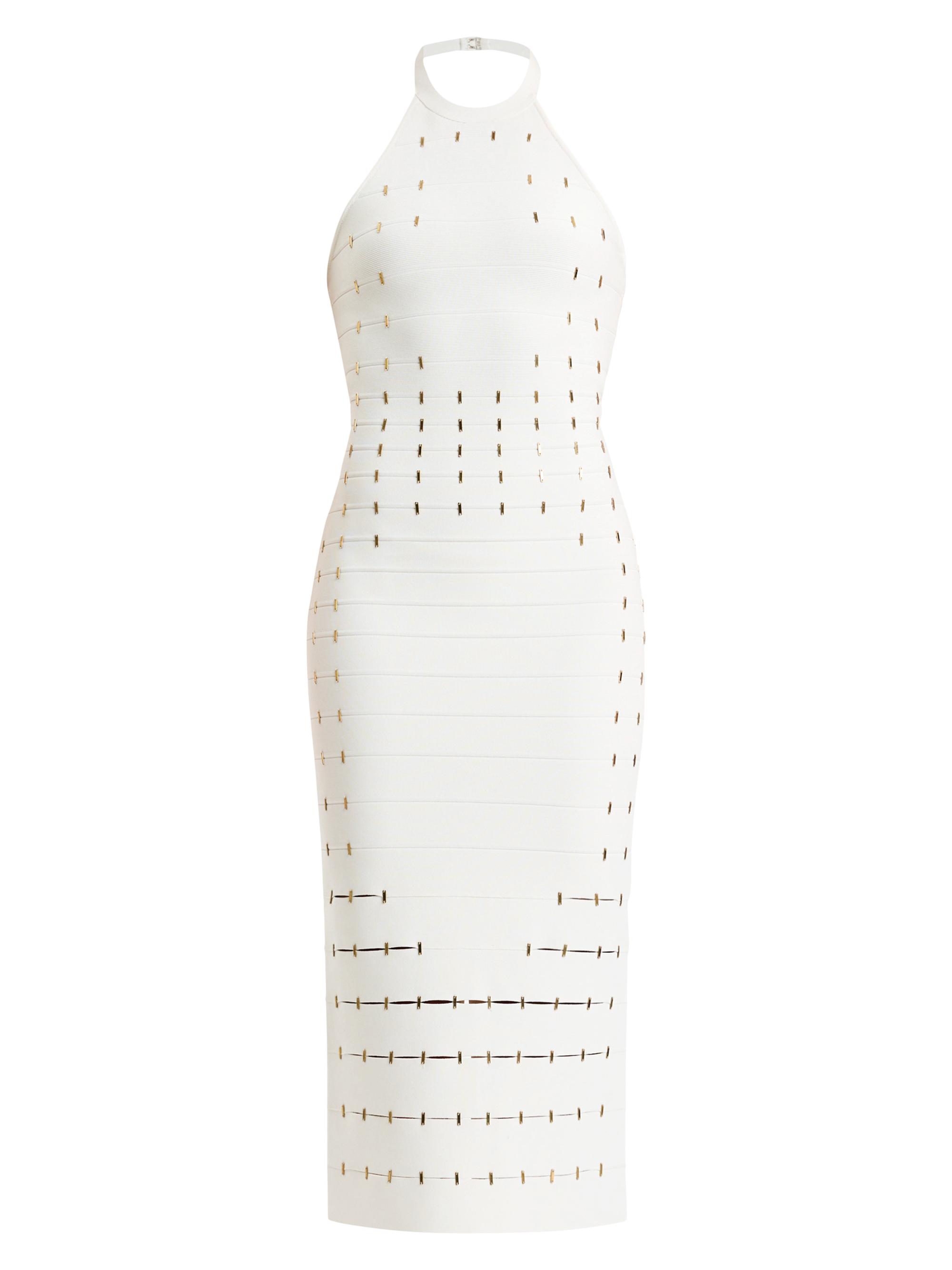 Hervé Léger Women's Joanne Hardware Midi-Dress - Alabaster