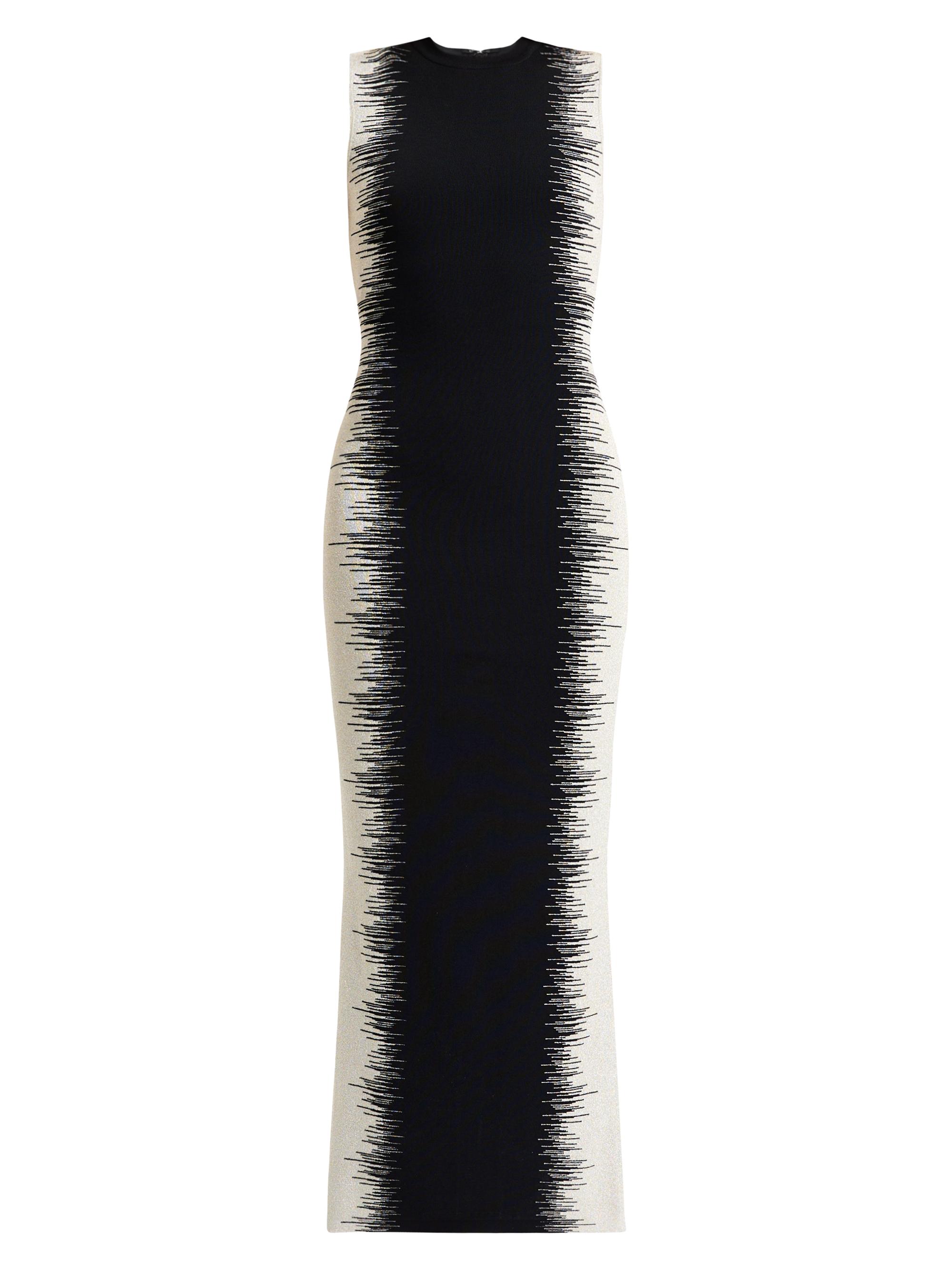 Hervé Léger Women's Ruby Intarsia Body-Con Gown - Black Silver