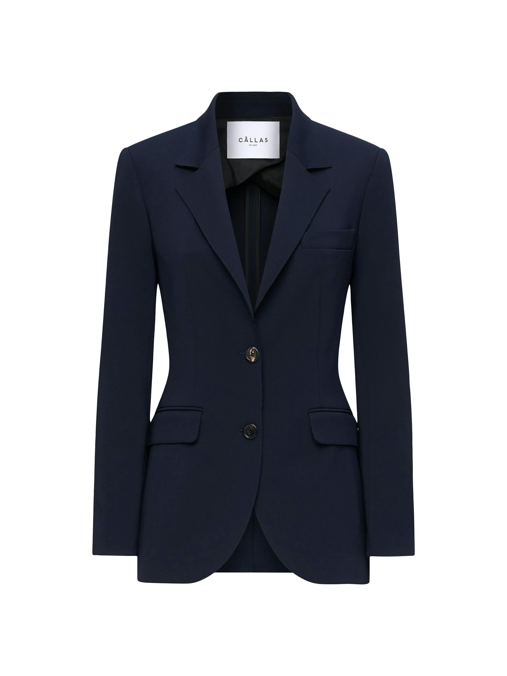 Callas Milano Women's Andre Two Button Classic Blazer - Black