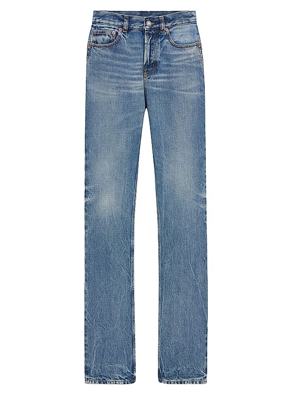 Shop Saint Laurent 90's Slim Jeans in Denim | Saks Fifth Avenue Shop Saint Laurent 90's Slim Jeans in Denim | Saks Fifth Avenue
