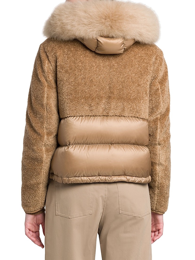 Shop Moncler Marne Teddy Short Down Jacket | Saks Fifth Avenue Shop Moncler Marne Teddy Short Down Jacket | Saks Fifth Avenue