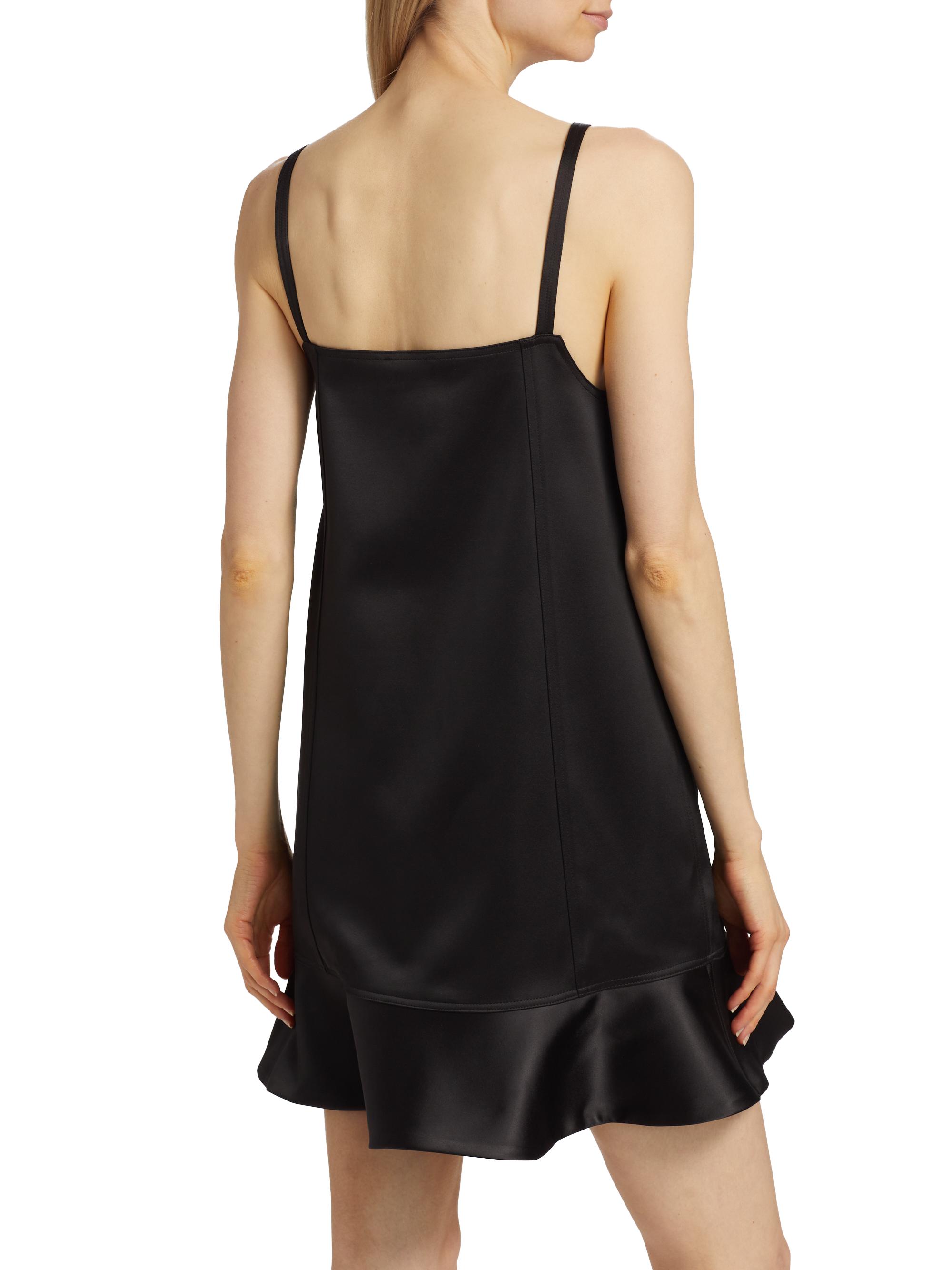 Ganni Duchesse Satin Sleeveless Minidress | Saks Fifth Avenue