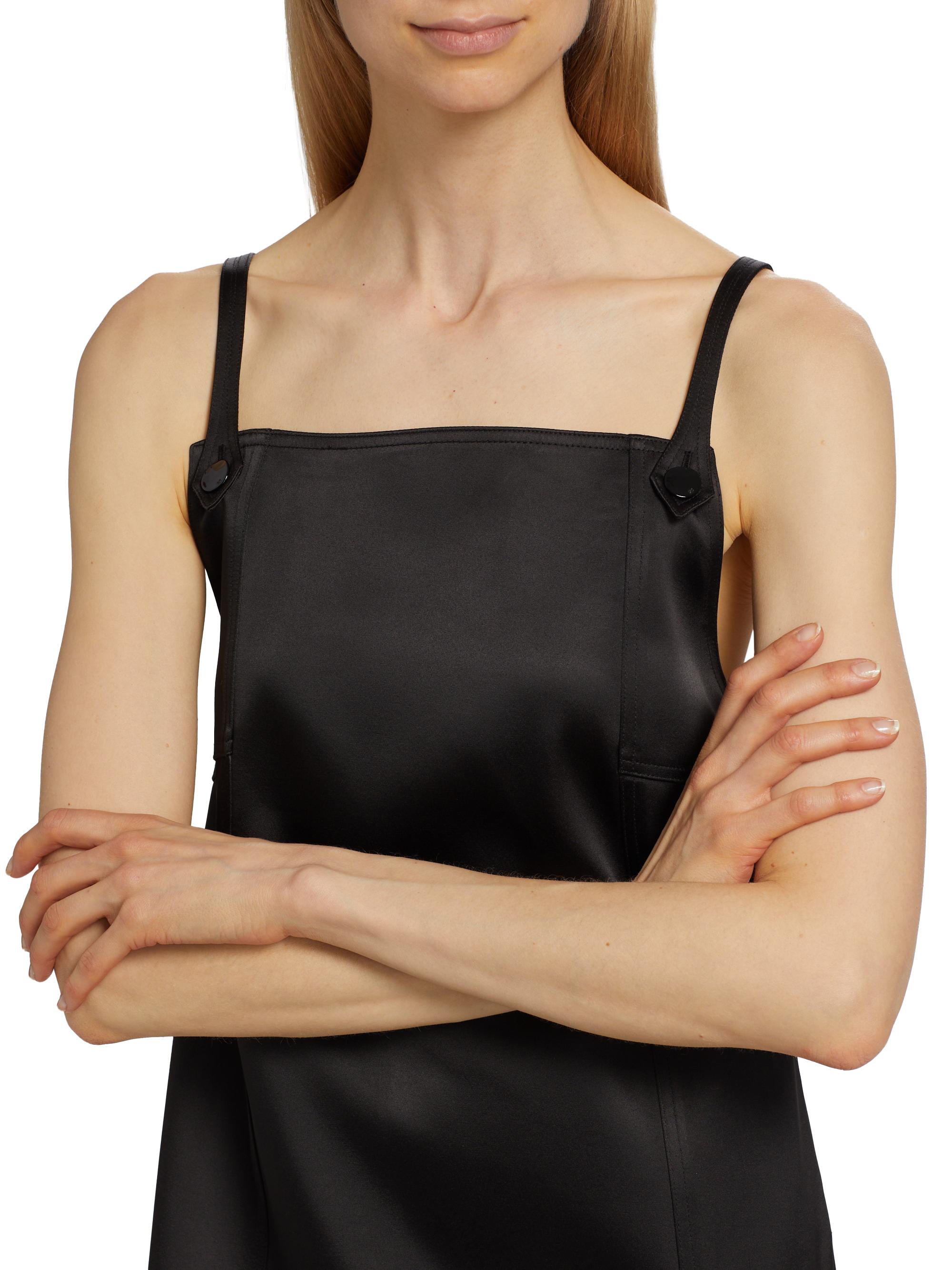 Ganni Duchesse Satin Sleeveless Minidress | Saks Fifth Avenue