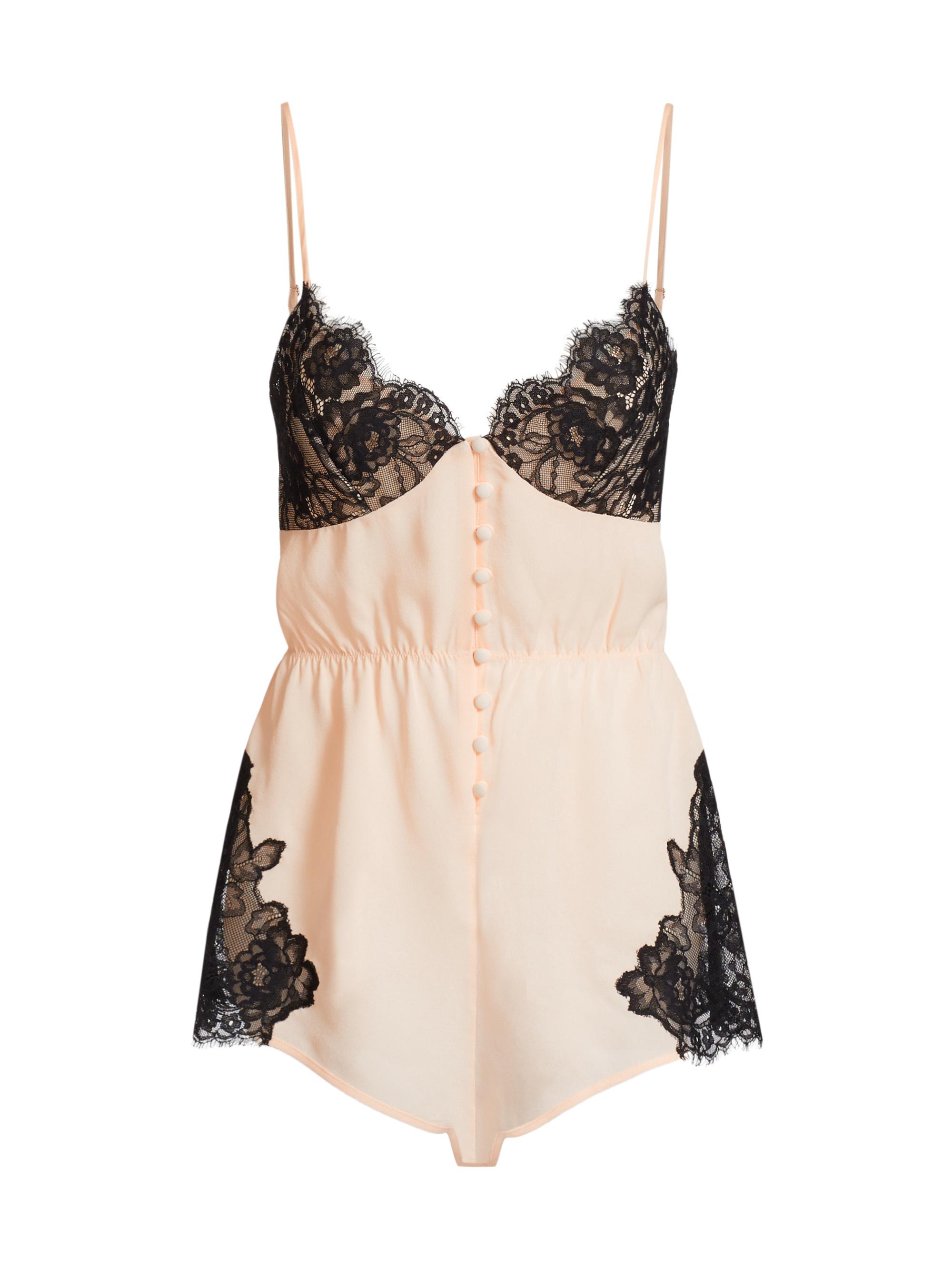 Fleur du Mal Lace Sheer Bodysuit | Saks Fifth Avenue