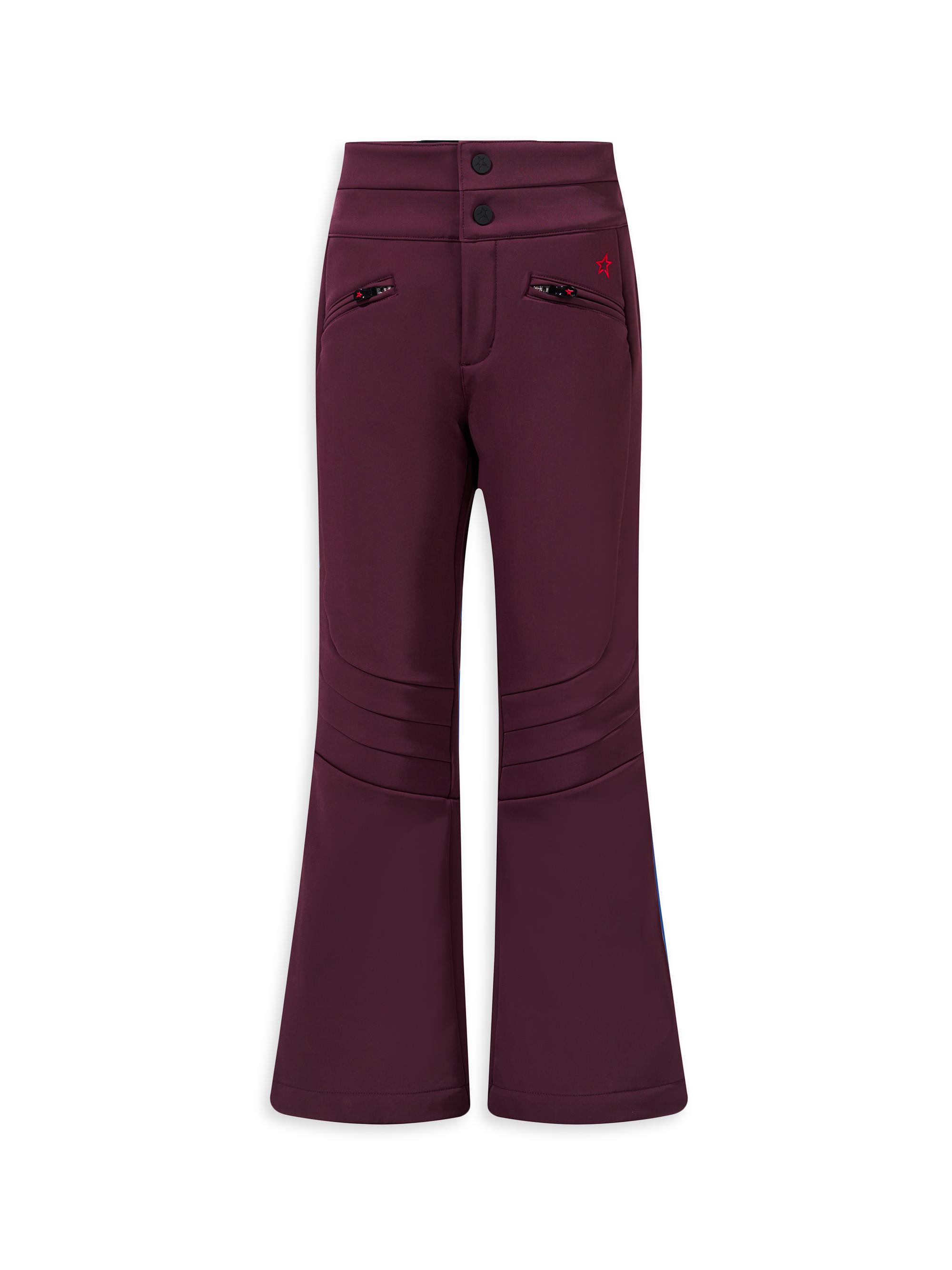 Perfect Moment Little Girl's & Girl's Aurora Flare Ski Pants - Burgundy
