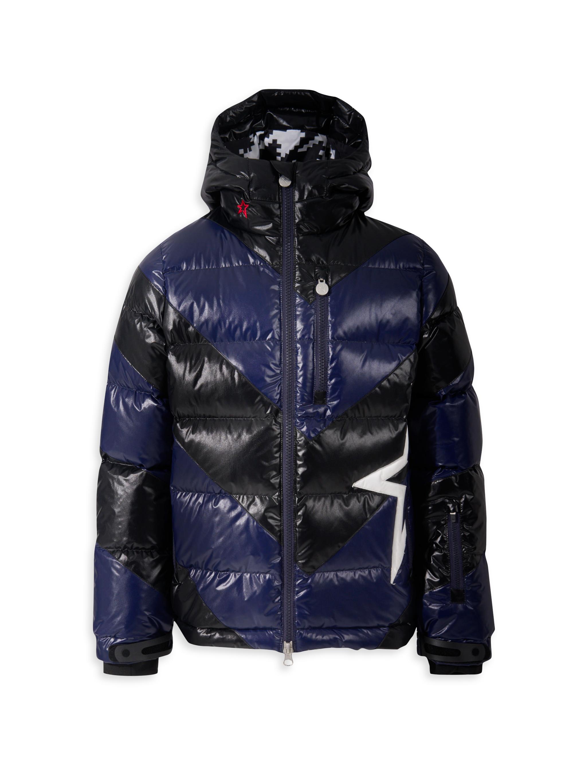 Perfect Moment Little Kid's & Kid's Super Mojo Striped Puffer Jacket - Blue Black