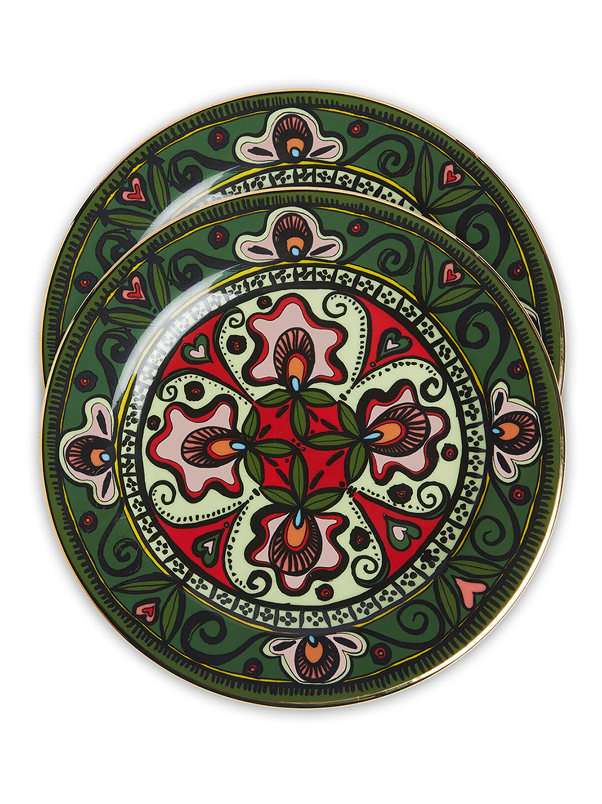 La DoubleJ Dessert Plates Set of 2 - Dark Green