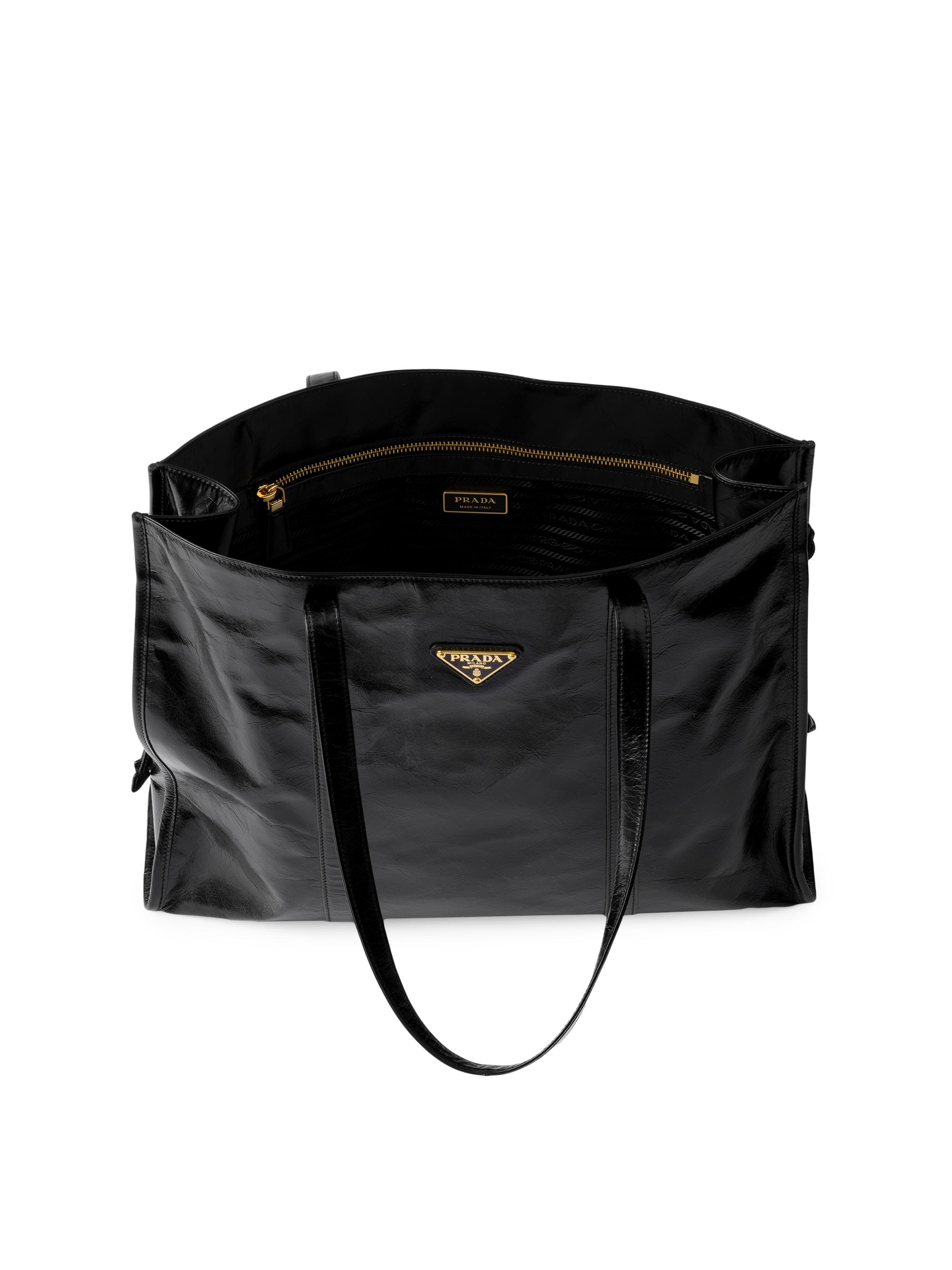Prada Large Leather Tote Bag | Saks Fifth Avenue