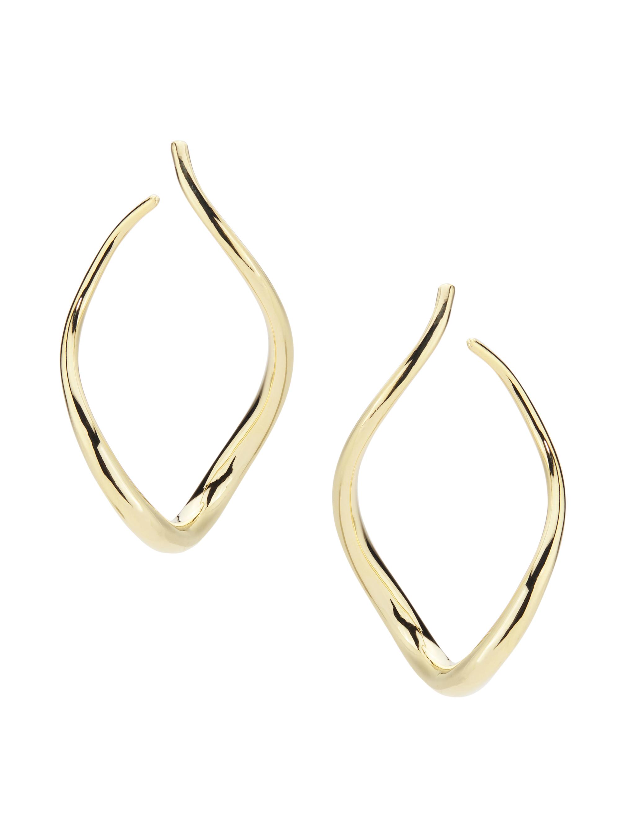 Shashi Women's 14K-Gold-Plated Tulip Hoop Earrings - Gold