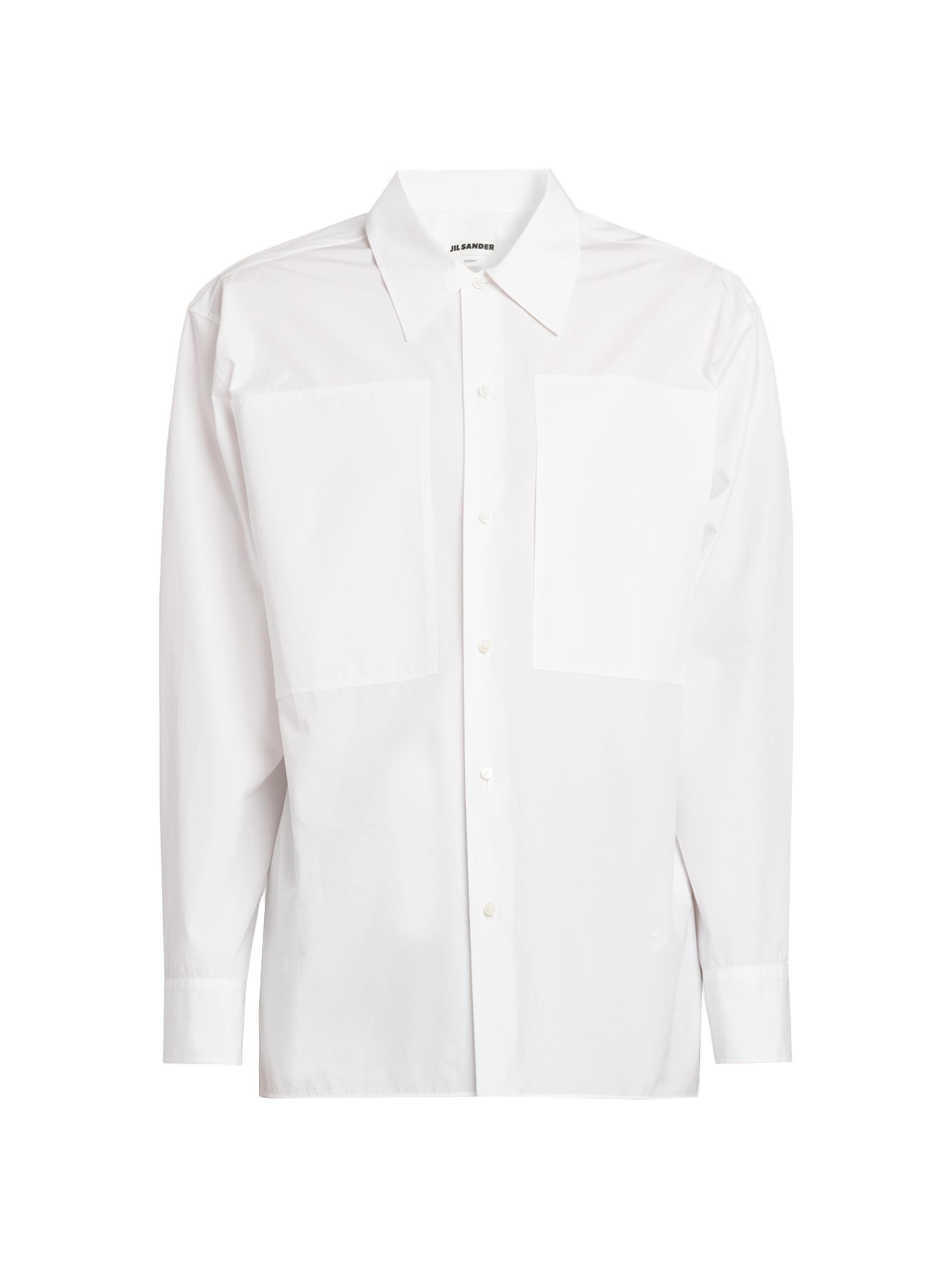 Jil Sander Men's Tuesday A. M. Cotton Button-Up Shirt - Optic White
