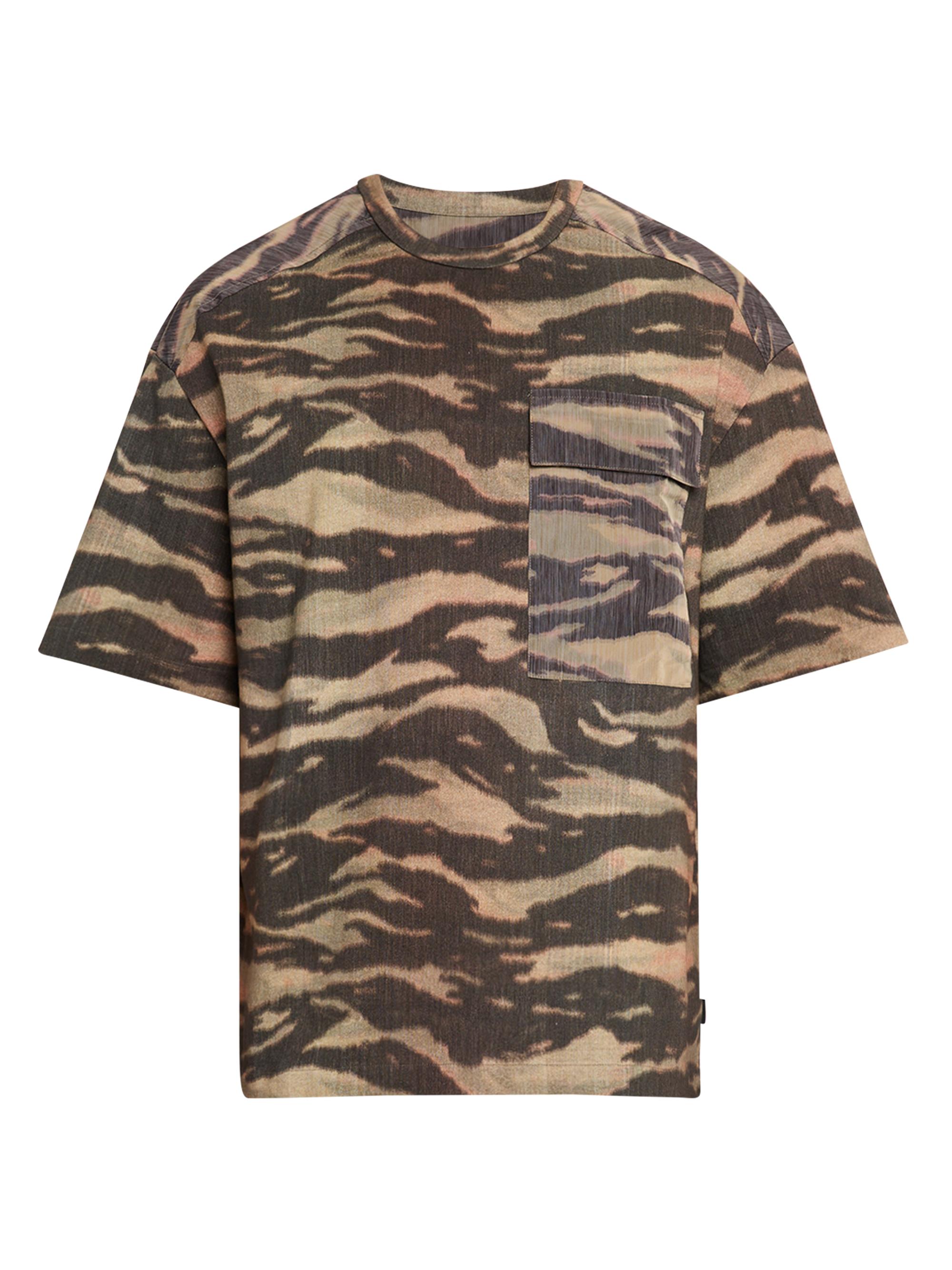 Jil Sander Men's Tiger Stripe Crewneck T-Shirt - Tiger Stripe