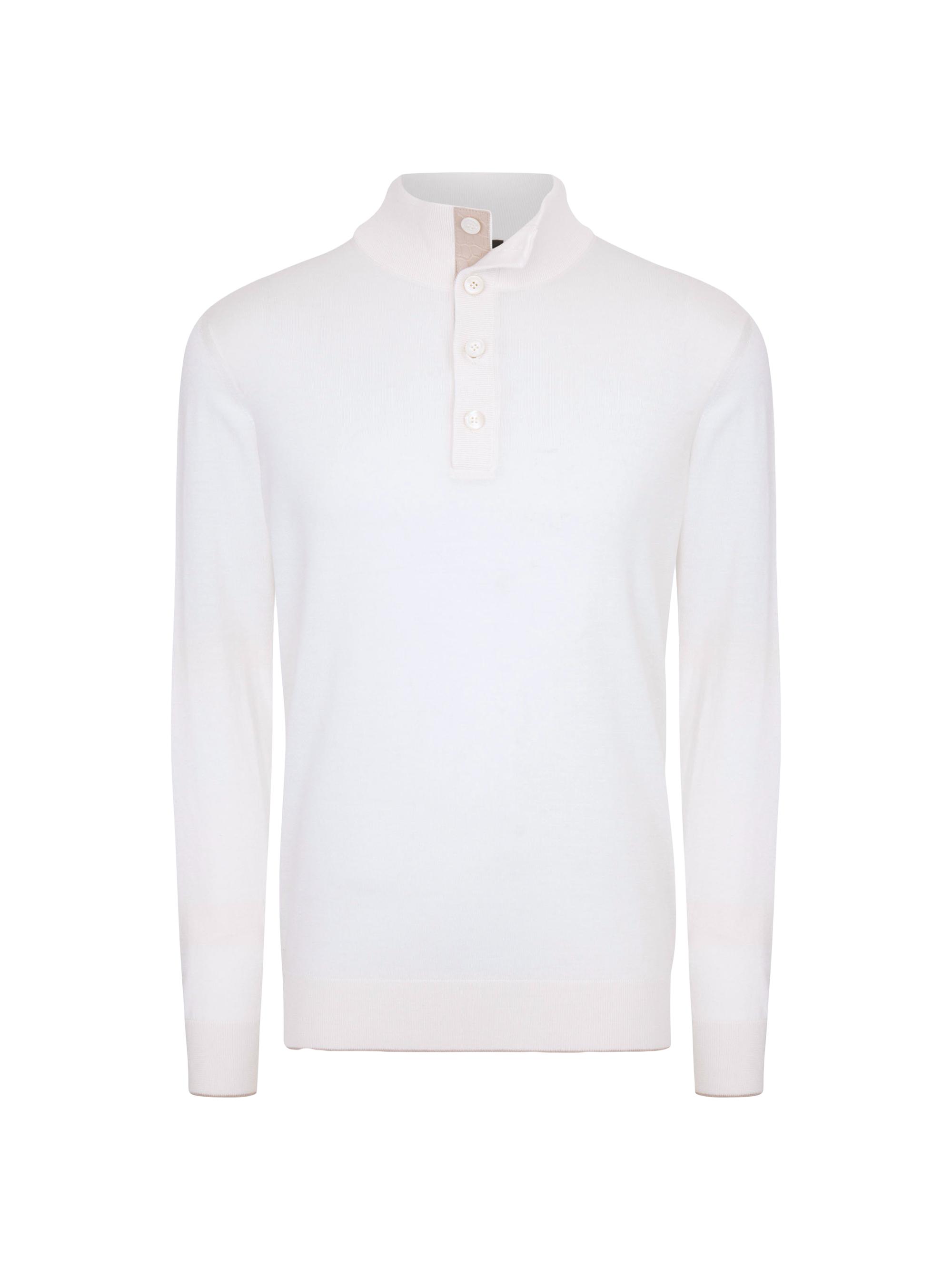 Stefano Ricci Men's Mockneck Sweater - White