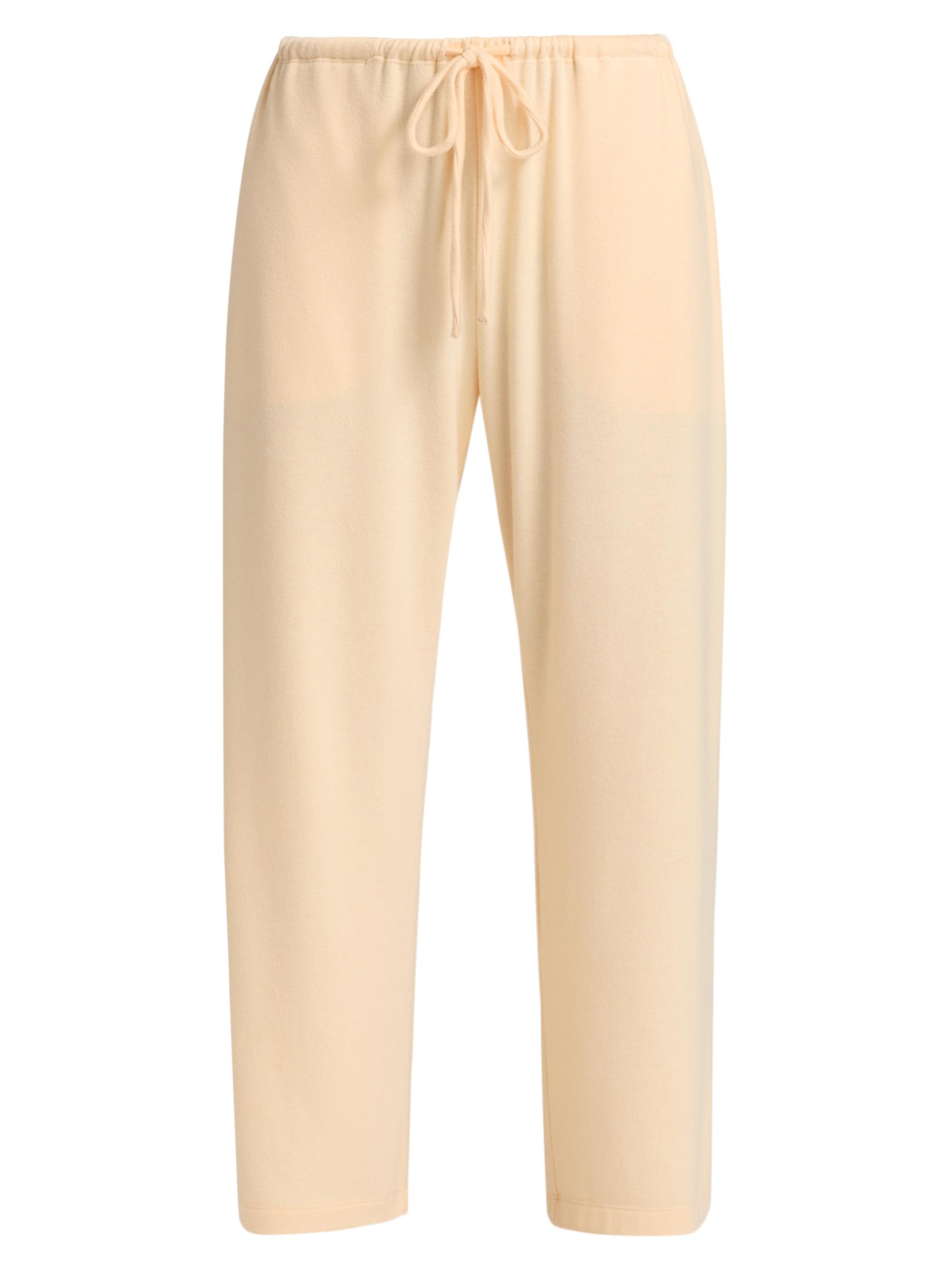 Leset Women's Lauren Jersey Drawstring Lounge Pants - Vanilla