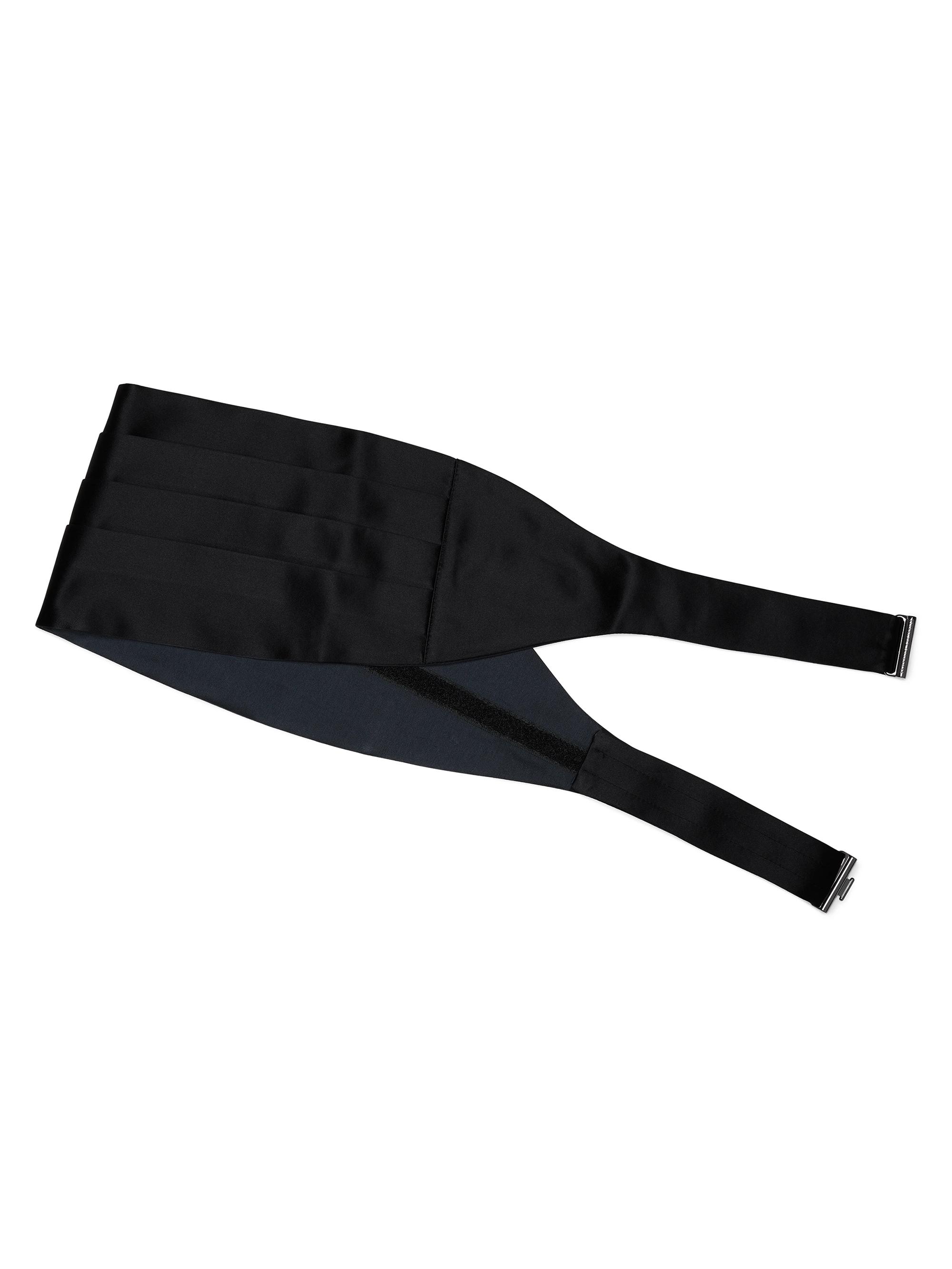 Brunello Cucinelli Men's Silk and Cotton Satin Cummerbund - Black