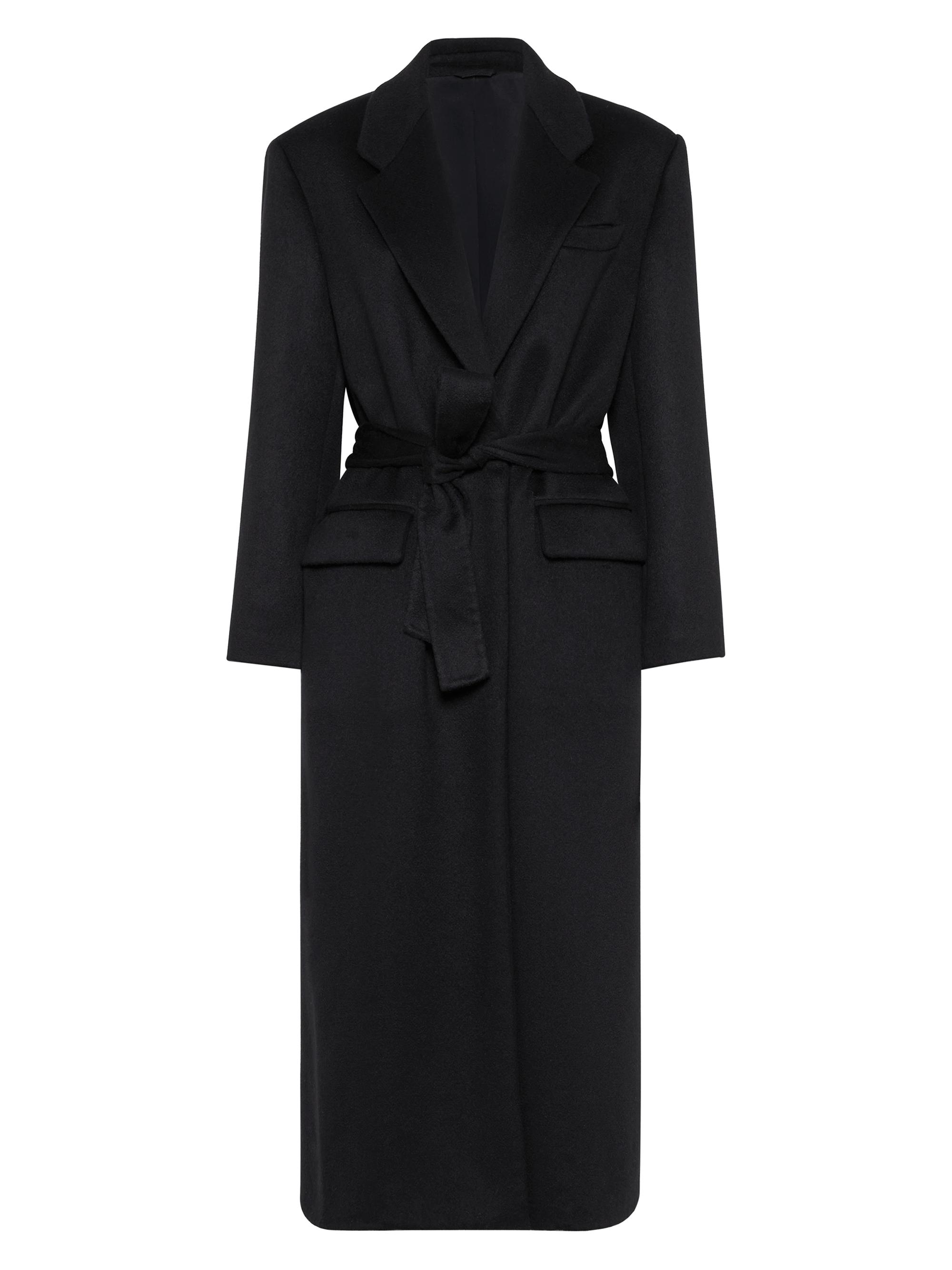 Brunello Cucinelli Women's Hand Crafted Cashmere Beaver Double Cloth Coat - Black