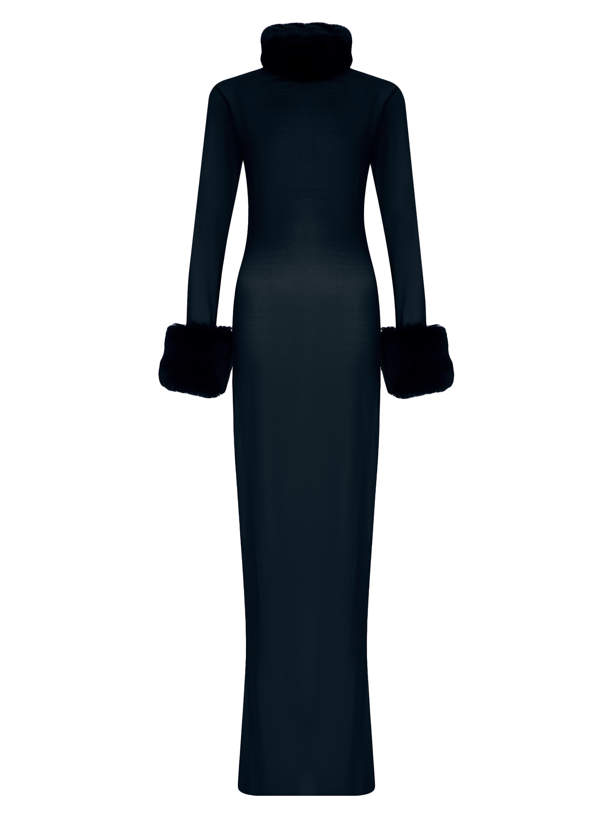 The New Arrivals Ilkyaz Ozel Women's Priscilla Silk & Faux-Fur Gown - Deviant