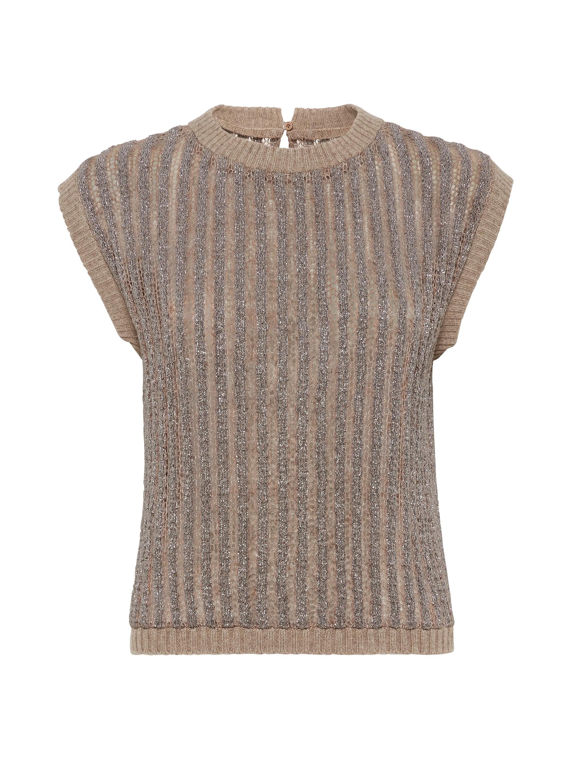 Brunello Cucinelli Women's Mohair, Wool and Cashmere Knit Top - Brown