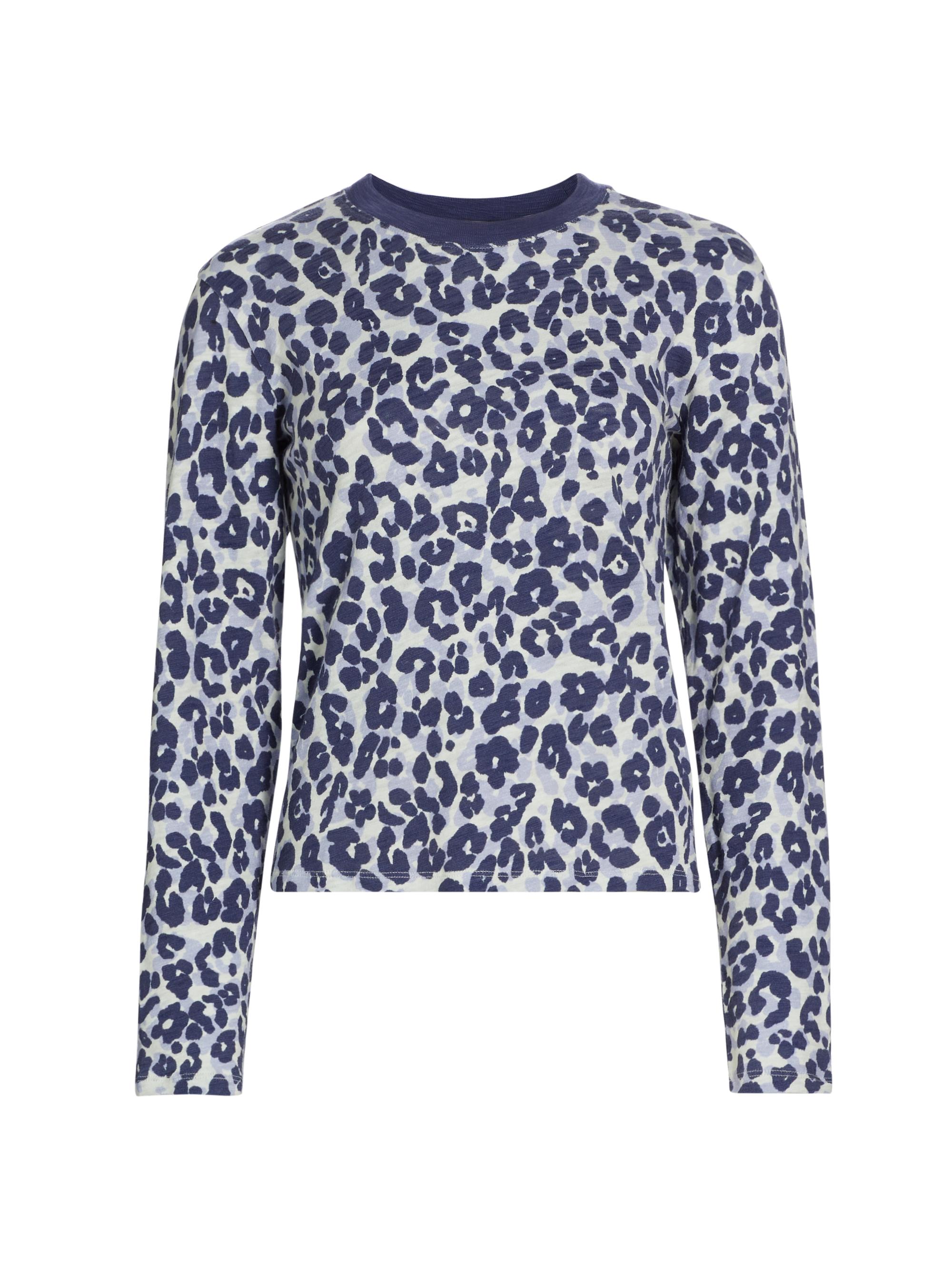 ATM Anthony Thomas Melillo Women's Slub Jersey Long-Sleeve T-Shirt - Leopard