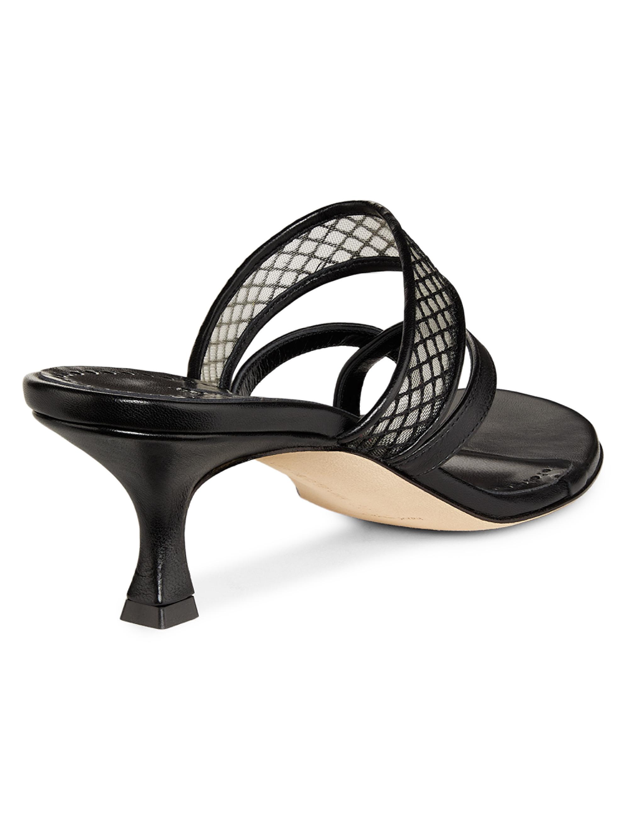 Manolo Blahnik Sulna Nappa Leather Sandals | Saks Fifth Avenue