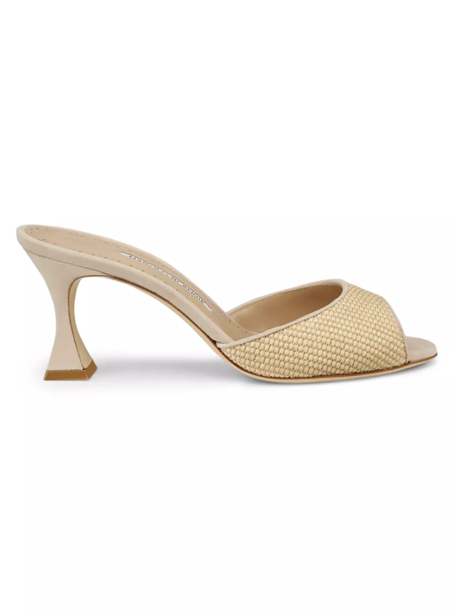 Shop Manolo Blahnik Jadara 70MM Raffia Mules | Saks Fifth Avenue Shop Manolo Blahnik Jadara 70MM Raffia Mules | Saks Fifth Avenue