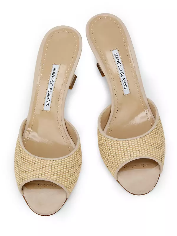 Shop Manolo Blahnik Jadara 70MM Raffia Mules | Saks Fifth Avenue Shop Manolo Blahnik Jadara 70MM Raffia Mules | Saks Fifth Avenue
